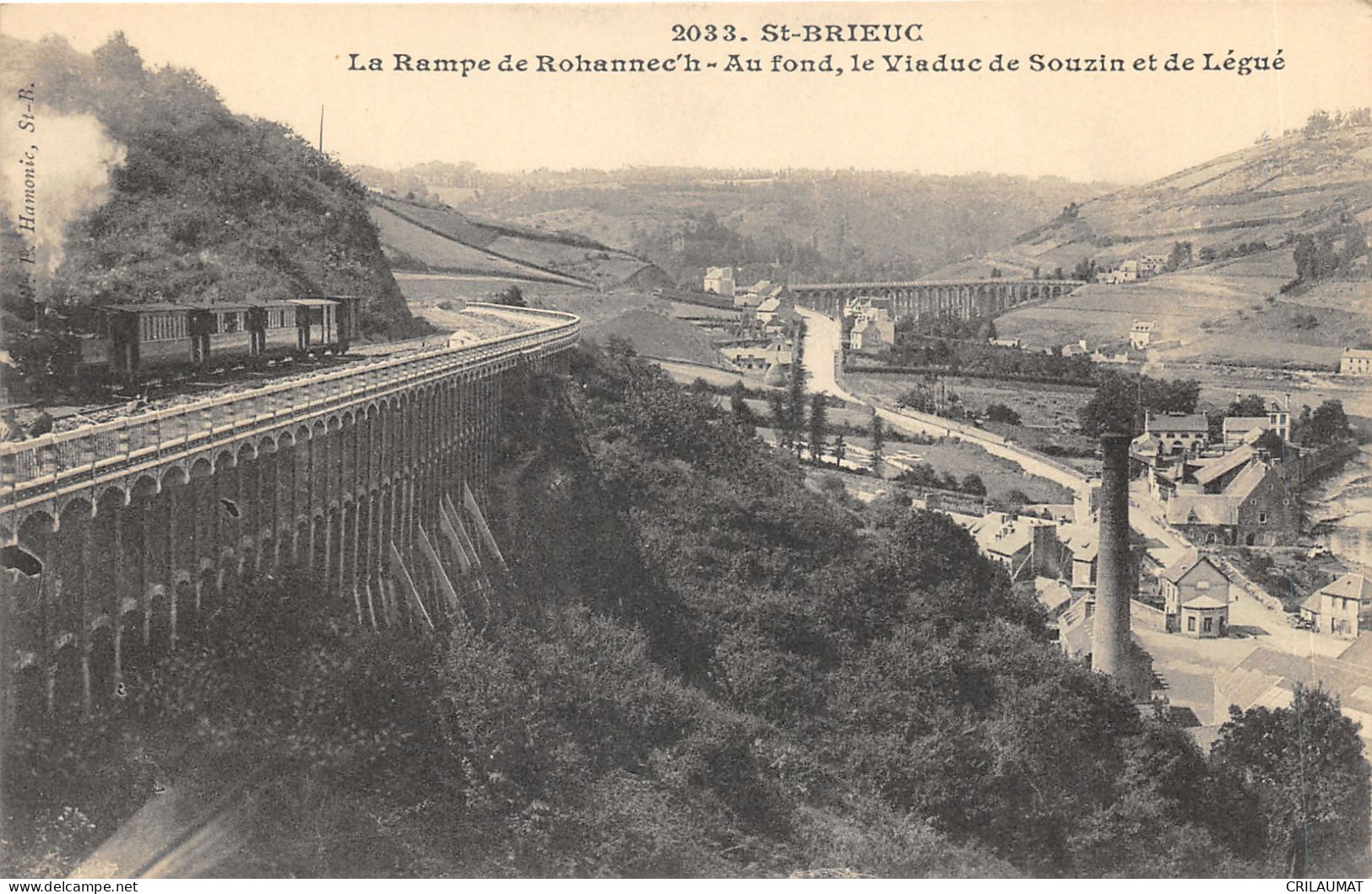 22-SAINT BRIEUC-RAMPE DE ROHANNECH-TRAIN-N 6015-E/0347 - Saint-Brieuc