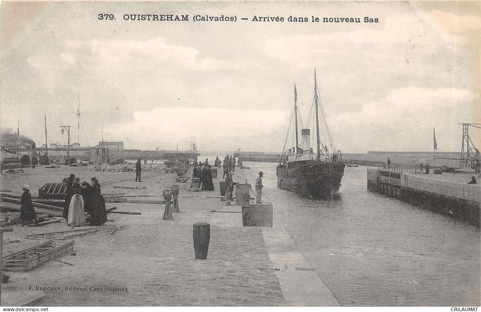 14-OUISTREHAM-ARRIVEE DANS LE NOUVEAU SAS-N 6015-D/0395 - Ouistreham