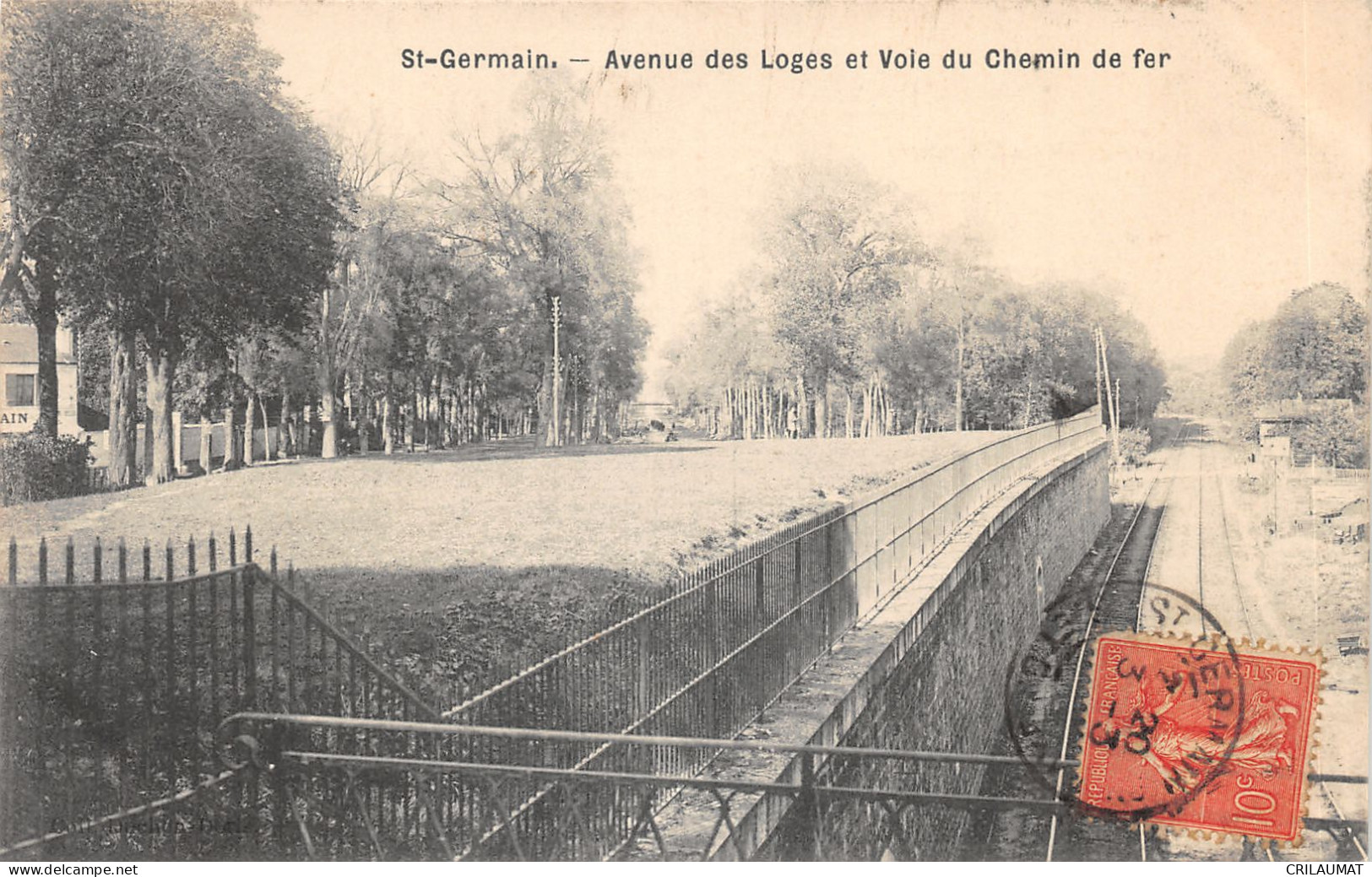 78-SAINT GERMAIN-VOIE DE CHEMIN DE FER-N 6015-D/0175 - Dampierre En Yvelines