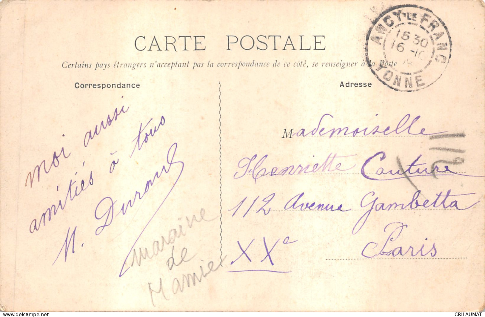 89-ANCY LE FRANC-BORDS DE L ARMANCON-N 6015-H/0297 - Ancy Le Franc