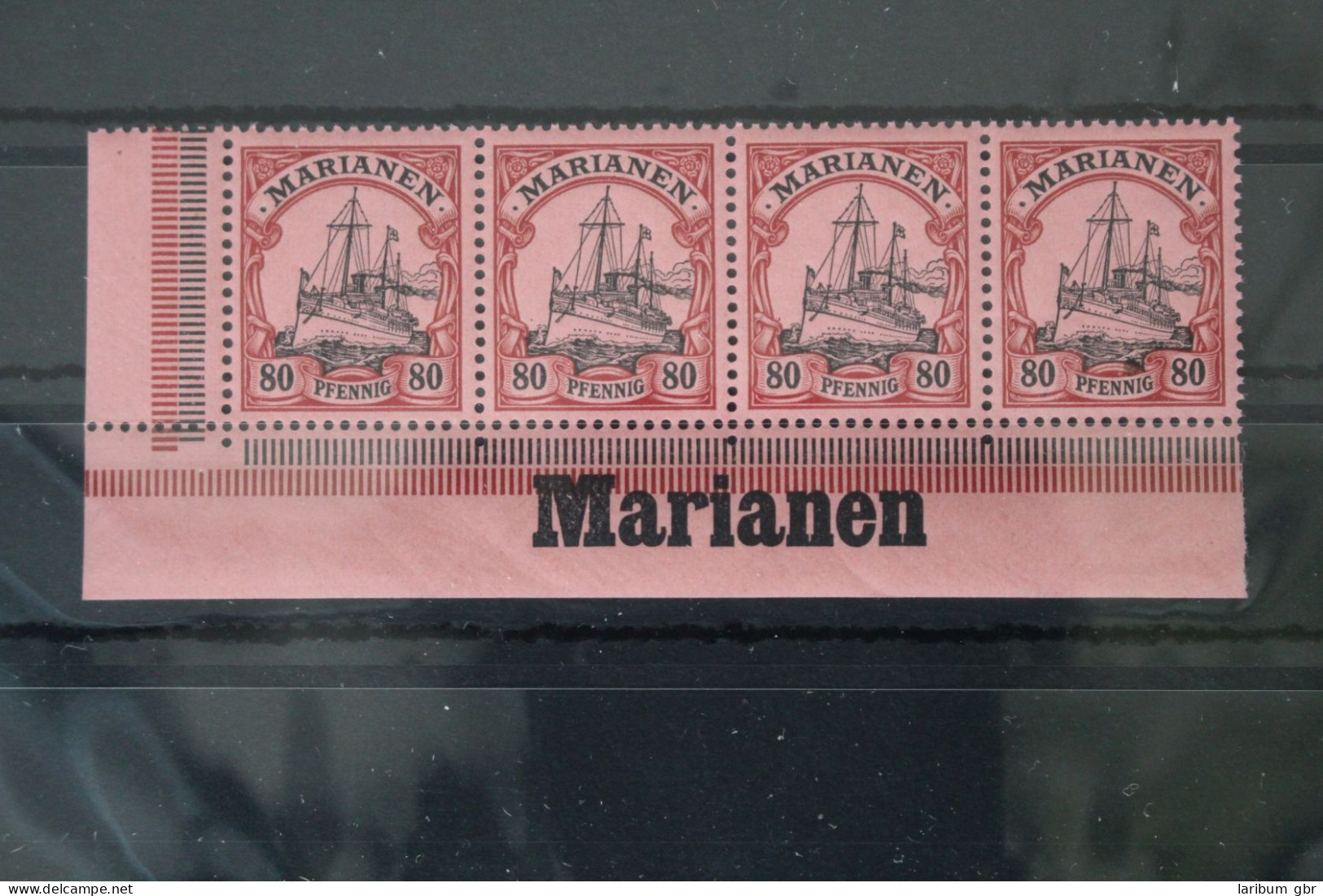 Deutsche Kolonien Marianen 15 Postfrisch 4er Streifen Mit Landesname #WN034 - Marianen