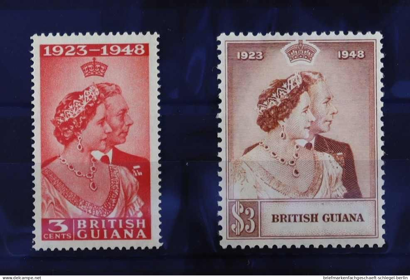 Guyana, 1948, 190 - 191, Postfrisch - Guyane (1966-...)