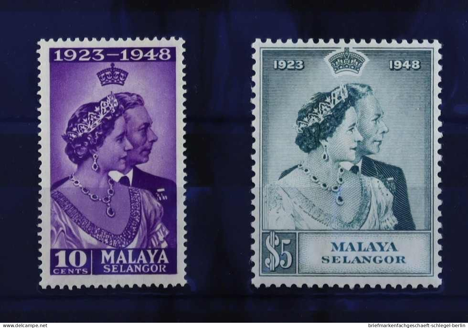 Malaiische Staaten Selangor, 1948, 51 - 52, Postfrisch - Asia (Other)