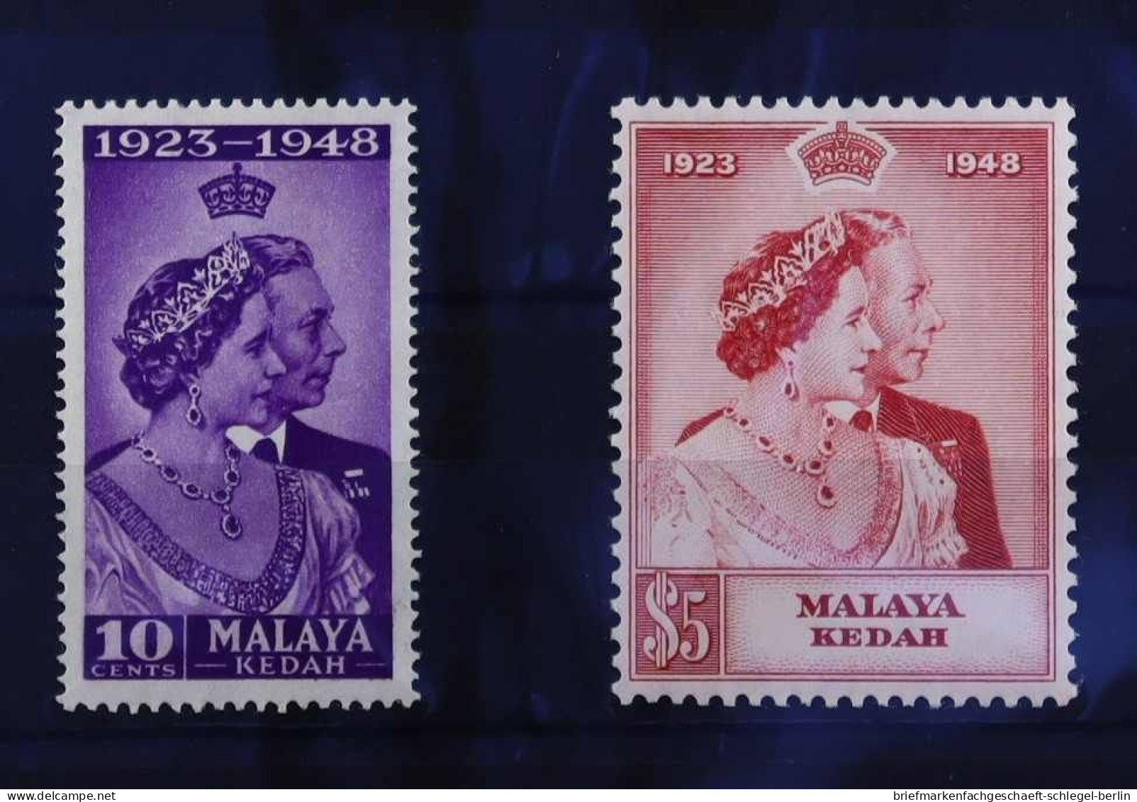 Malaiische Staaten Kedah, 1948, 55 - 56, Postfrisch - Altri - Asia