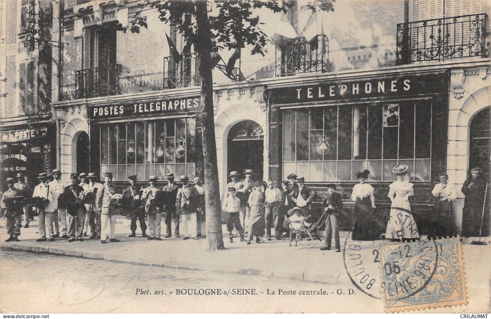 92-BOULOGNE SUR SEINE-LA POSTE CENTRALE-N 6016-A/0223 - Boulogne Billancourt