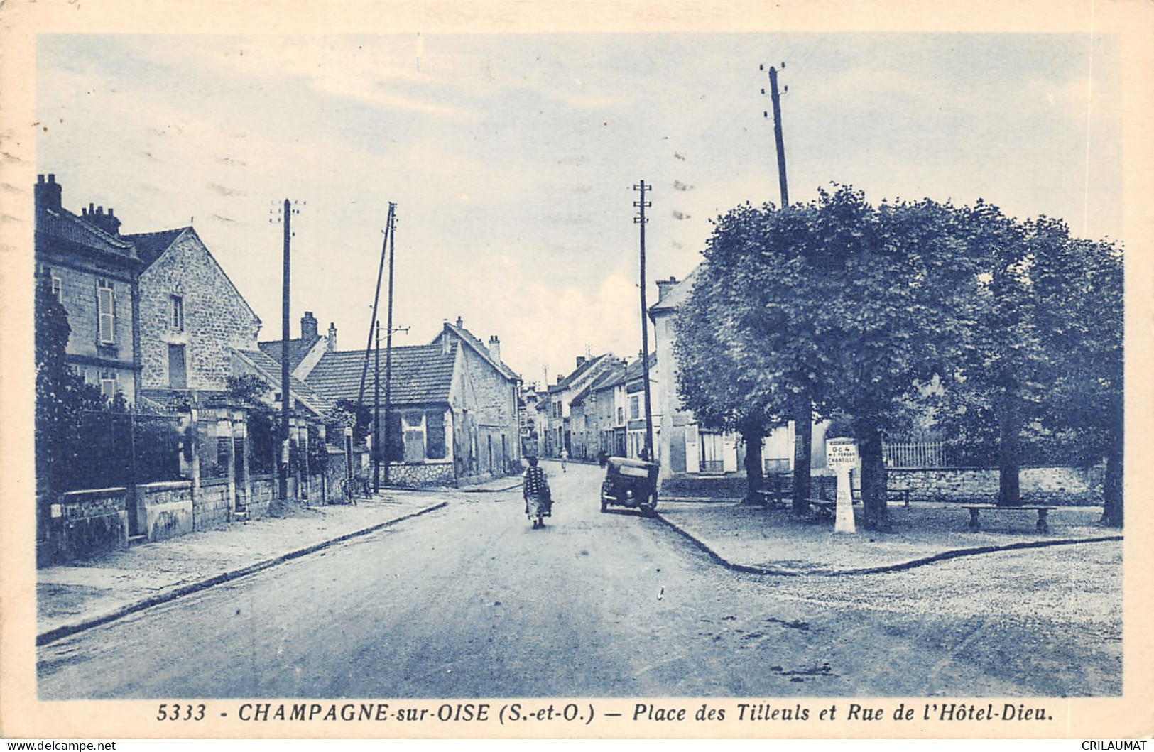 95-CHAMPAGNE SUR OISE-PLACE DES TILLEULS-N 6015-H/0375 - Champagne Sur Oise