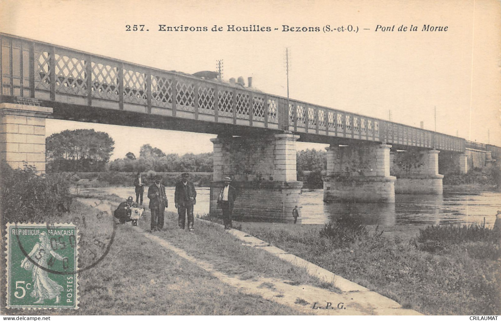 78-HOUILLES BEZONS-PONT DE LA MORUE-ANIMEE-N 6015-H/0373 - Houilles