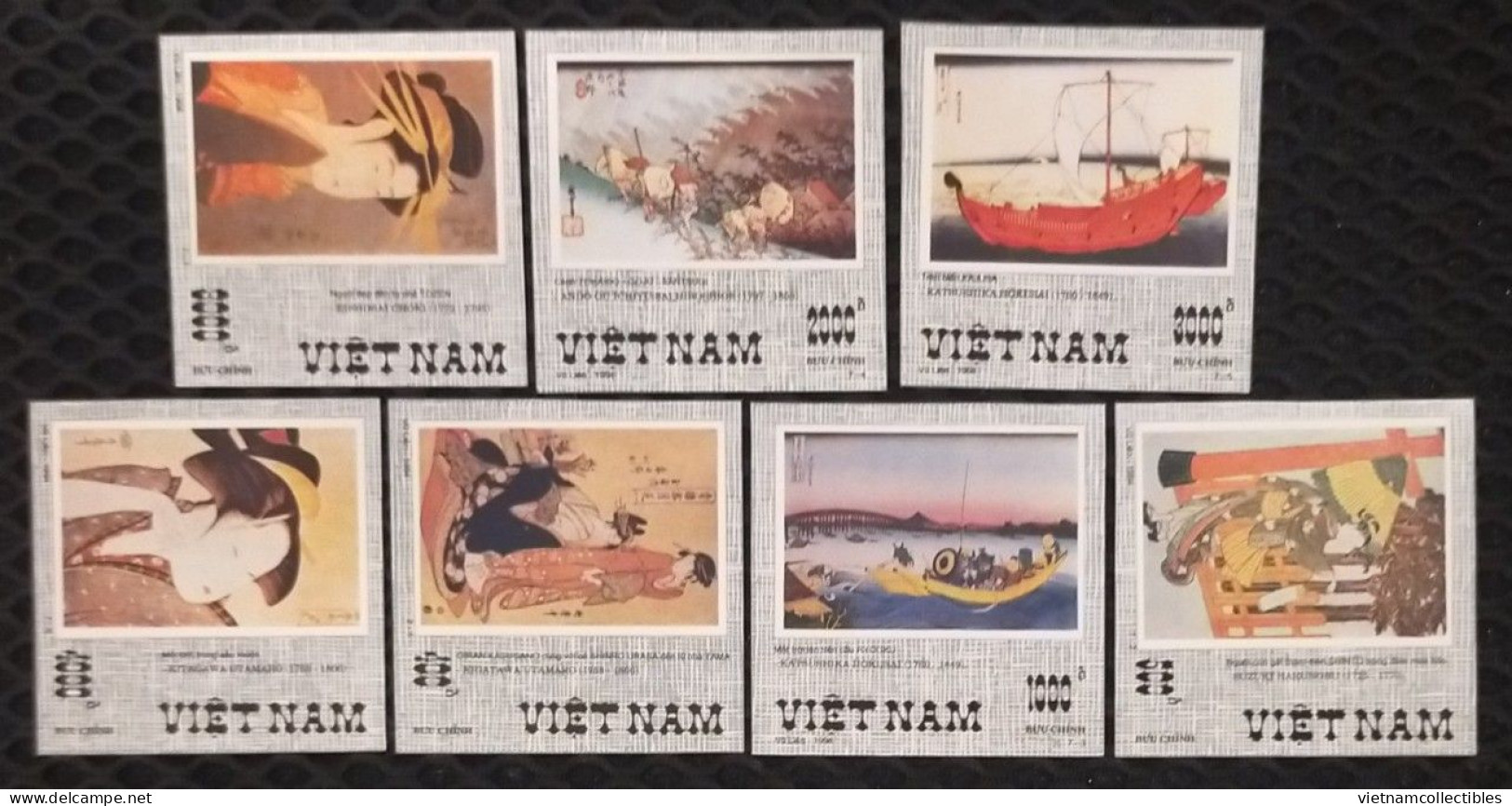 Vietnam Viet Nam MNH Imperf Stamps 1994 With Margin : Japanese Art Paintings (Ms681) - Viêt-Nam