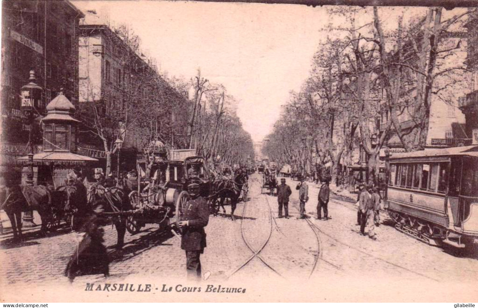 13 - MARSEILLE -  Le Cours Belzunce - Canebière, Centro