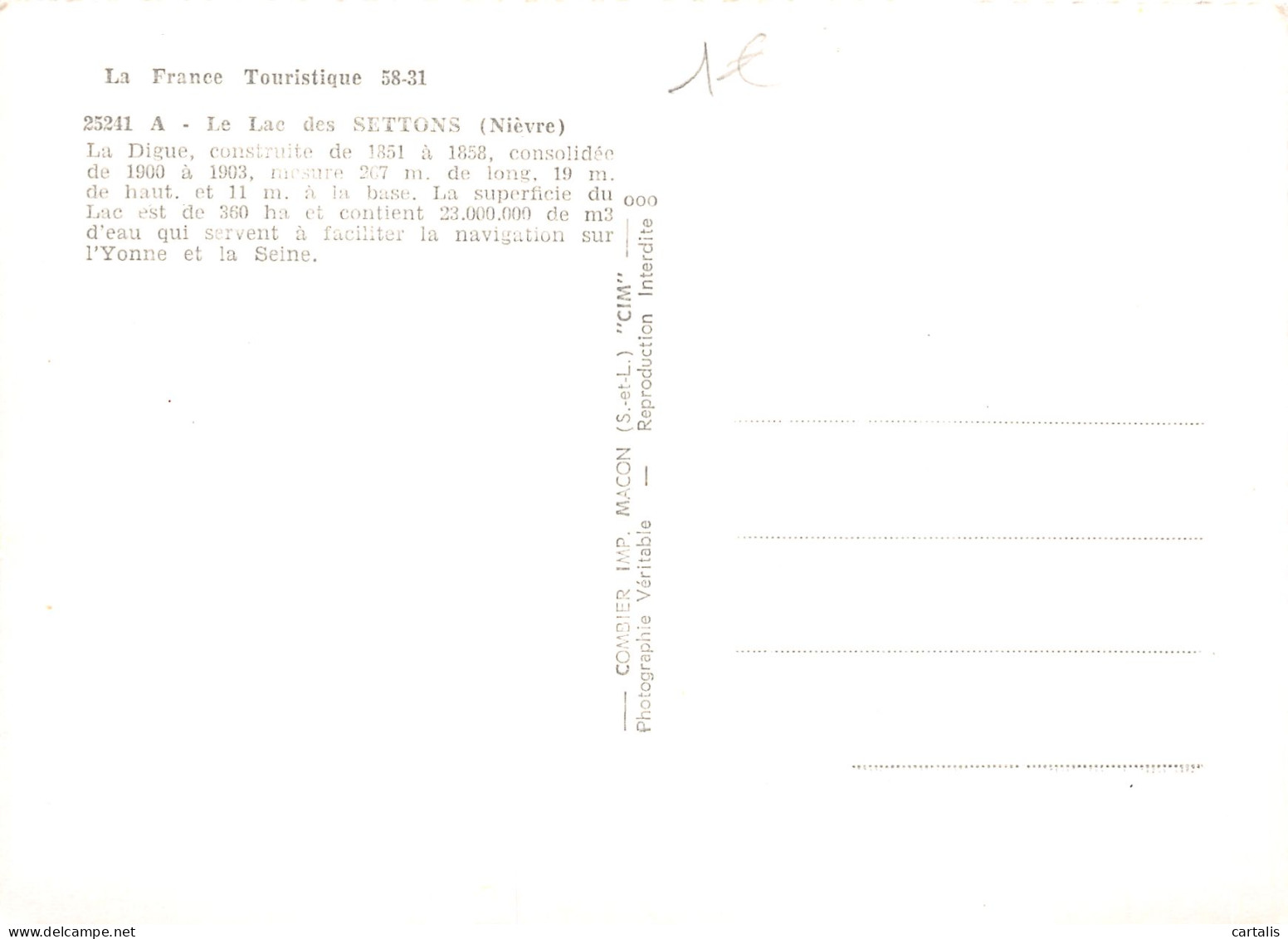 58-LES SETTONS LE LAC-N°4154-D/0363 - Altri & Non Classificati