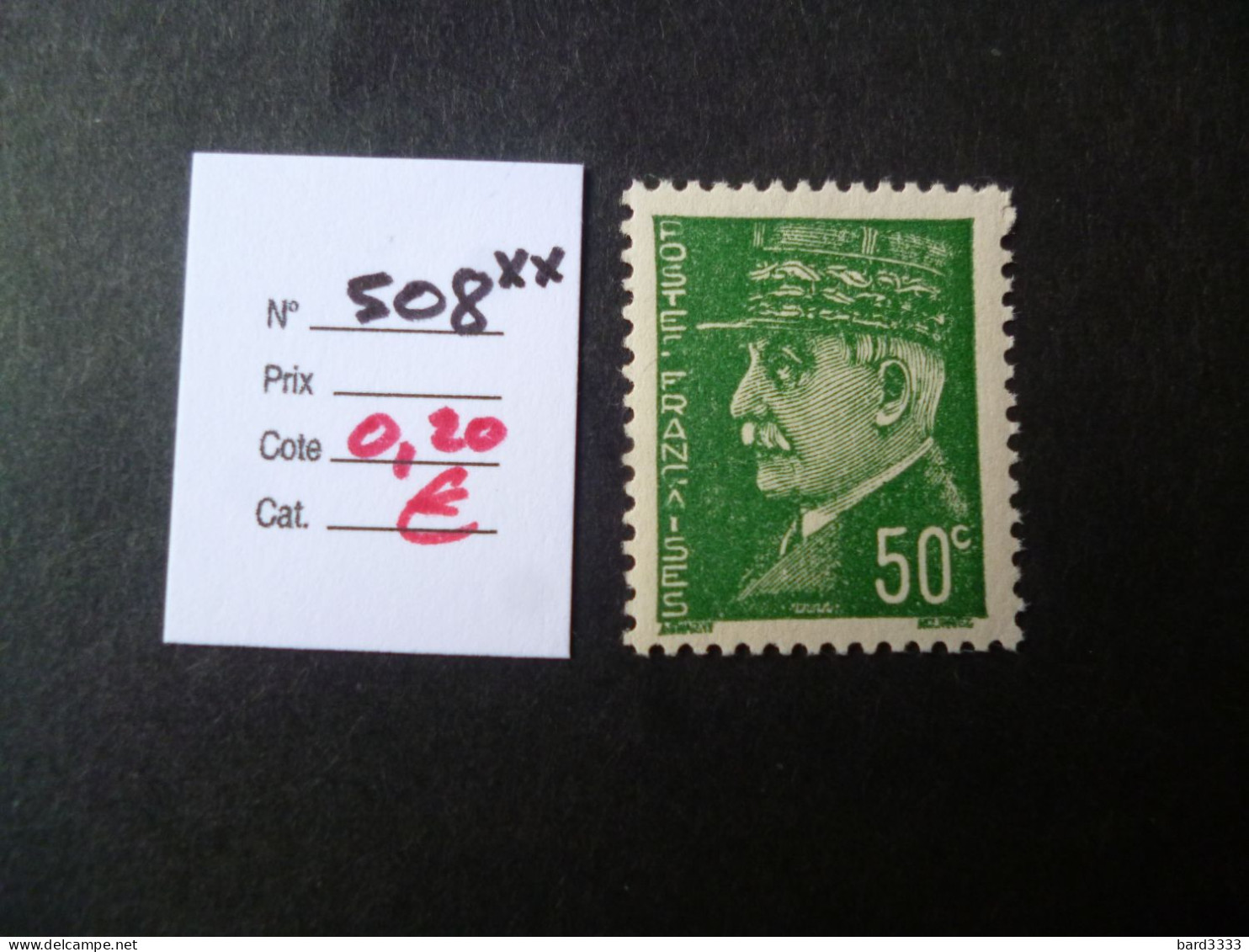 Timbre France Neuf ** 1941  N° 508 Cote 0,20 € - Nuovi