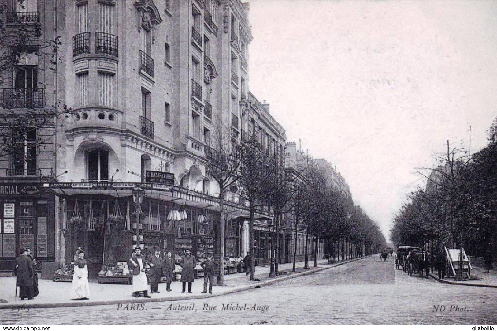 75 - PARIS 16 - Auteuil - Rue Michel Ange - Grand Bazar D Auteuil - Arrondissement: 16