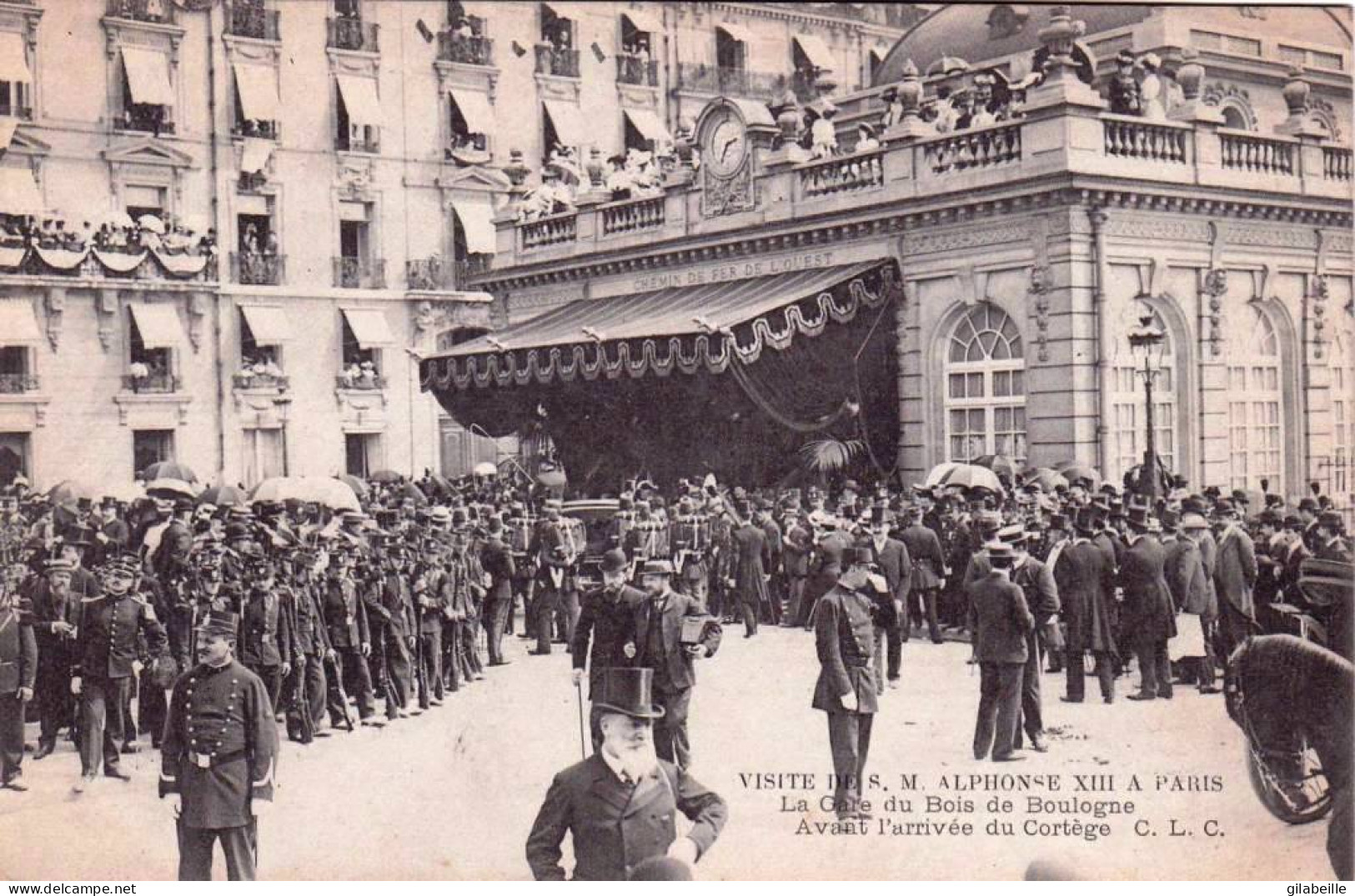 75 - PARIS 16 -  Visite De S M Alphonse XIII - La Gare Du Bois De Boulogne - Avant L'arivée Du Cortege - Arrondissement: 16