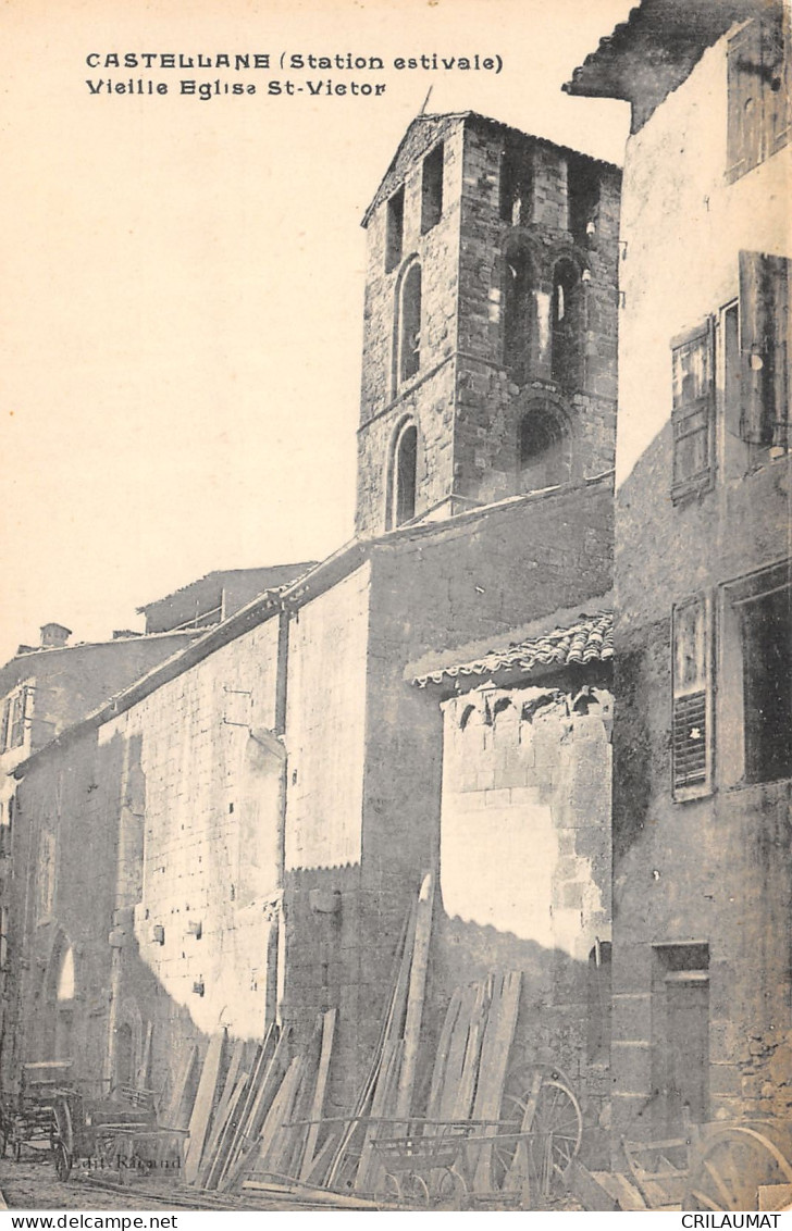 04-CASTELLANE-VIEILLE EGLISE SAINT VICTOR-N T6017-E/0297 - Castellane