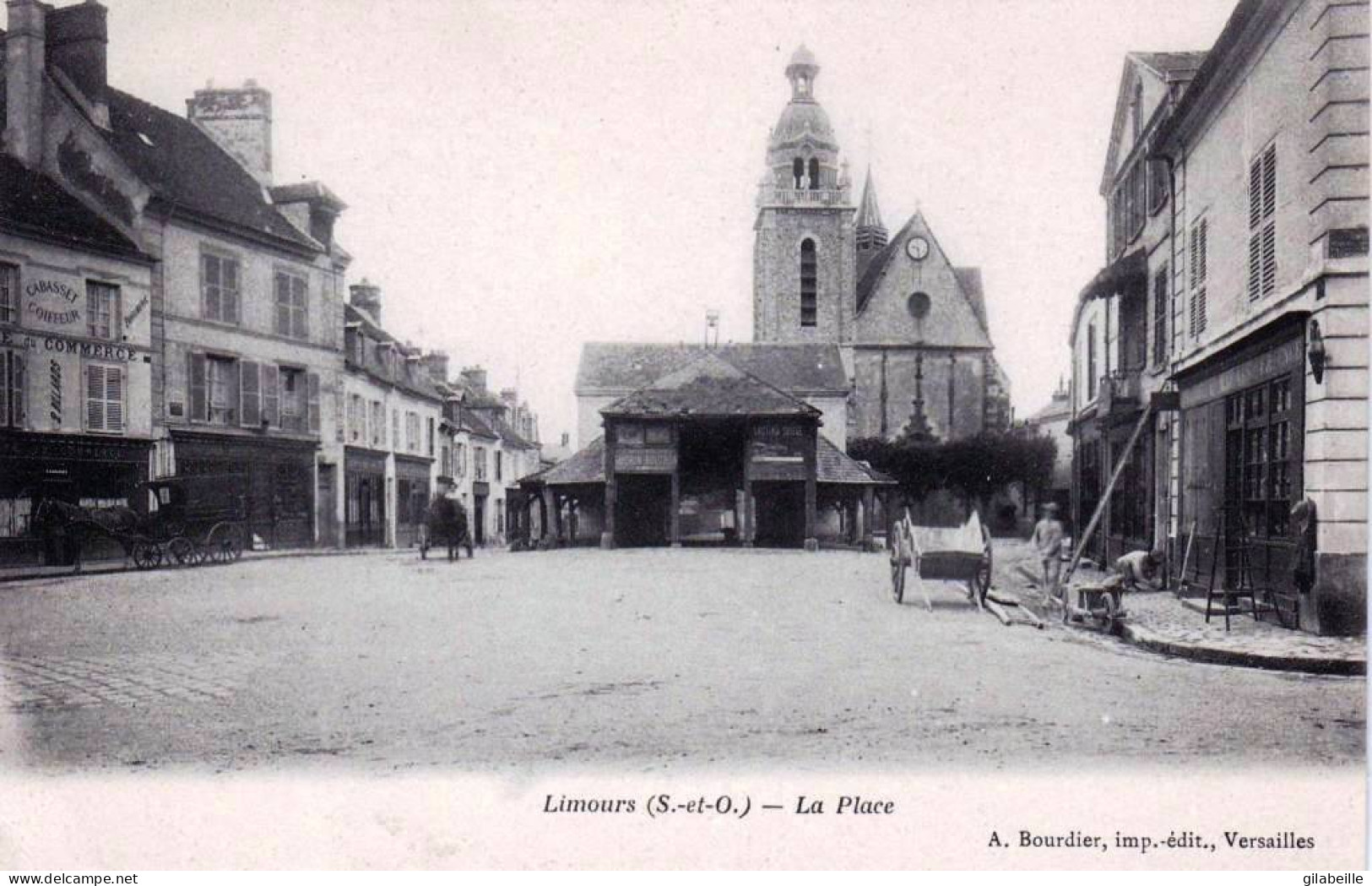 91-  Essonne -  LIMOURS - La Place - Tabac - Limours