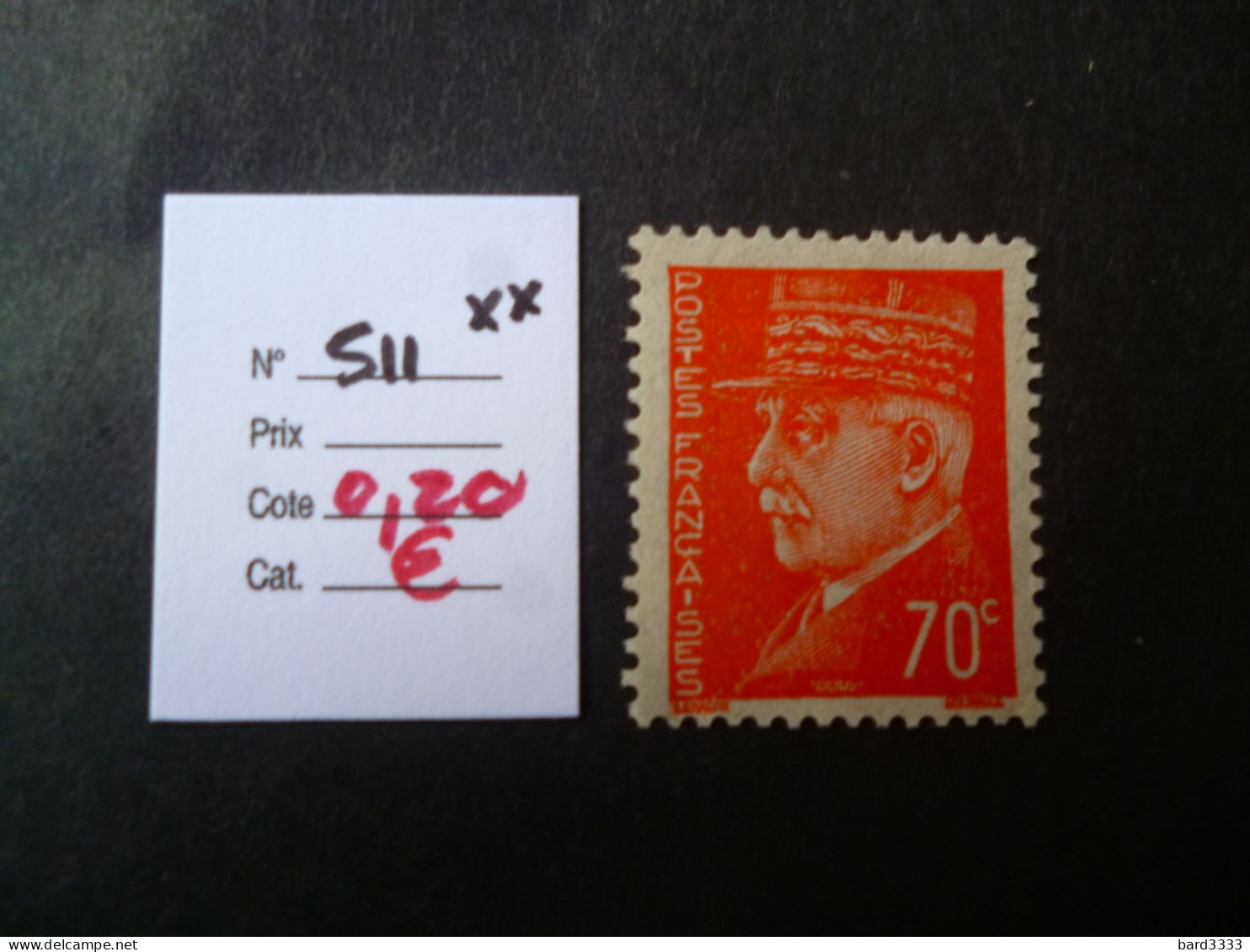 Timbre France Neuf ** 1941  N° 511 Cote 0,20 € - Nuovi