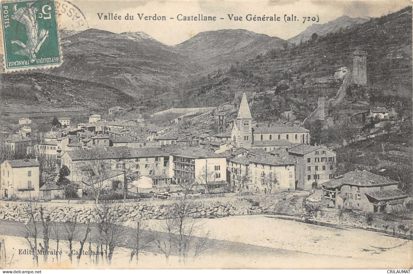 04-CASTELLANE-VUE GENERALE-N T6017-E/0135 - Castellane