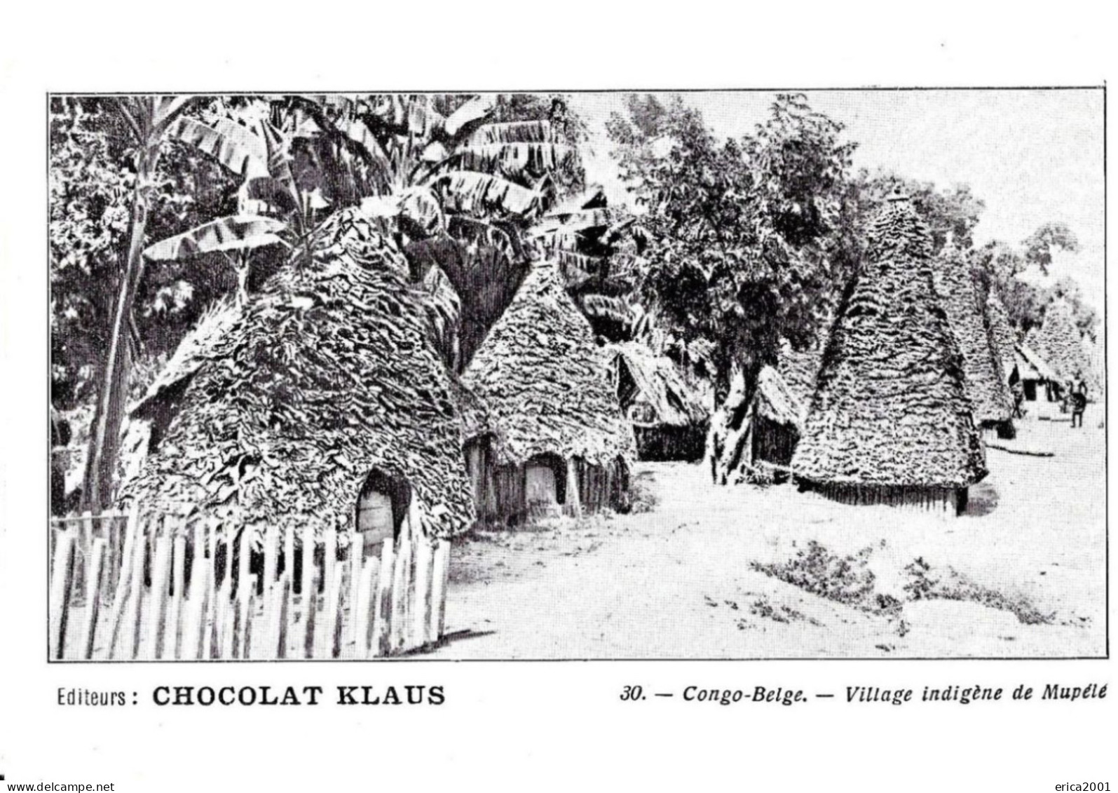 Congo Belge. Le Village Indigène De Mupelé. - Congo Belga