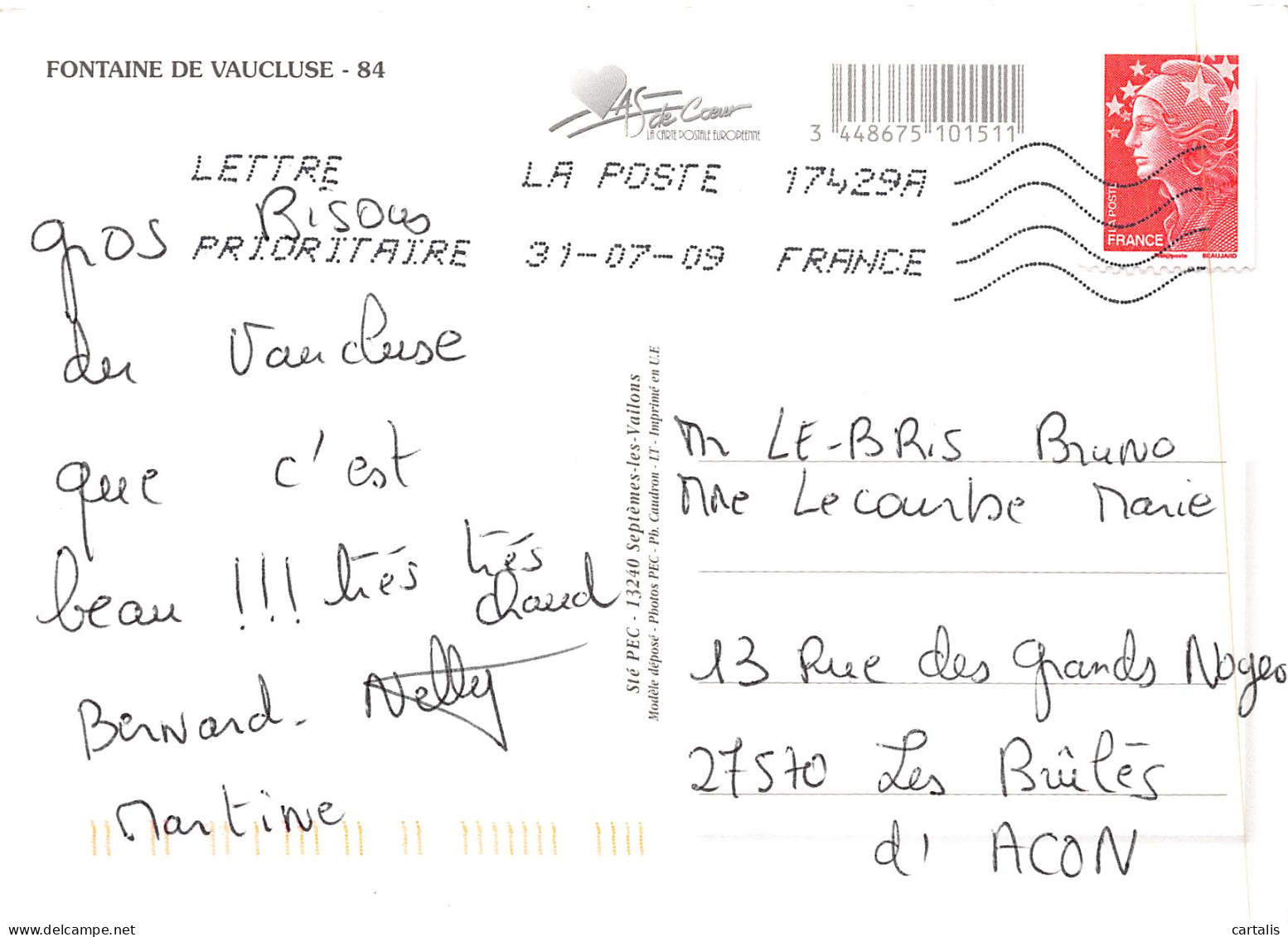 84-FONTAINE DE VAUCLUSE-N°4155-B/0121 - Other & Unclassified