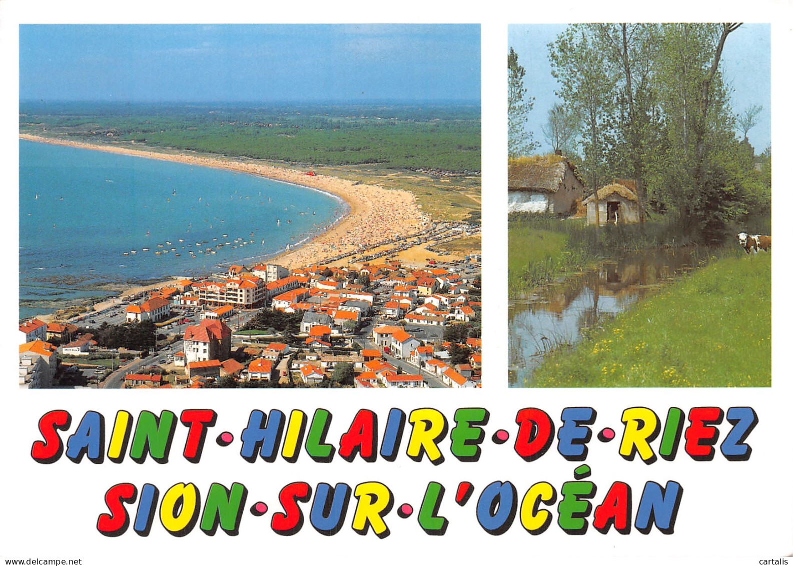 85-SAINT HILAIRE DE RIEZ SION SUR L OCEAN-N°4155-B/0075 - Saint Hilaire De Riez