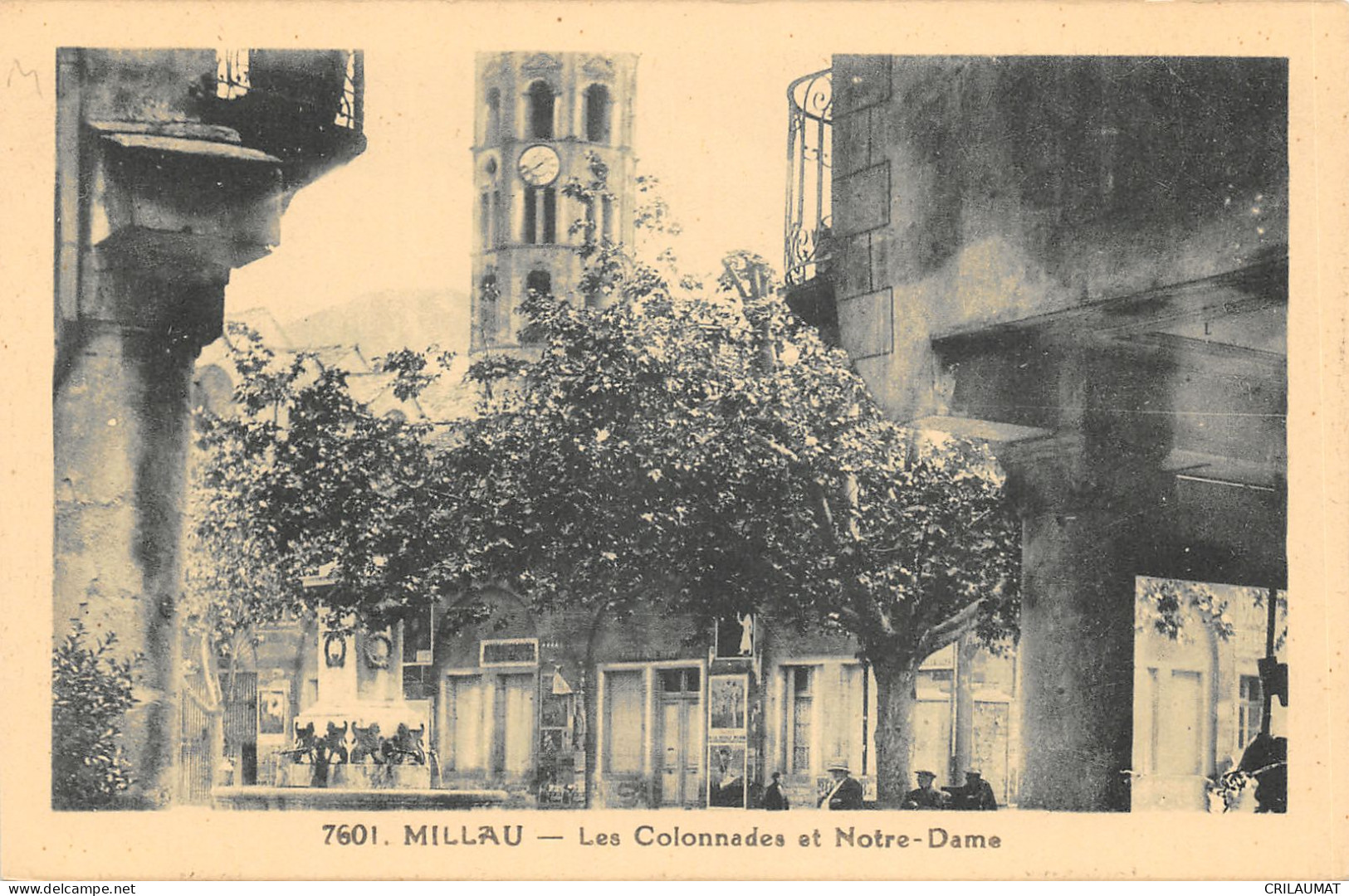 12-MILLAU-LES COLONNADES ET NOTRE DAME-N T6018-B/0127 - Millau