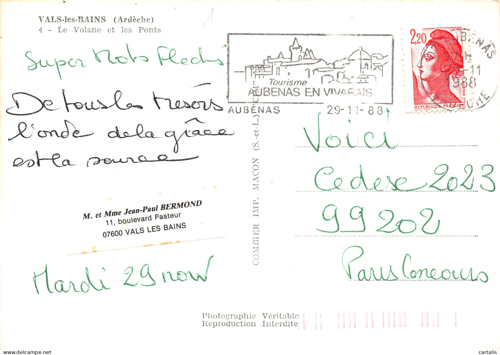 07-VALS LES BAINS-N°4156-A/0113 - Other & Unclassified