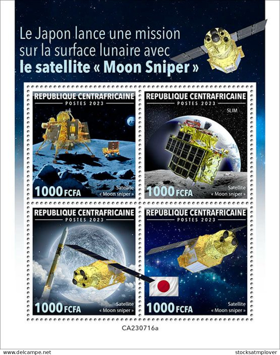 Central Africa 2023 Space Japan Launches Mission On Lunar Surface S202403 - Central African Republic