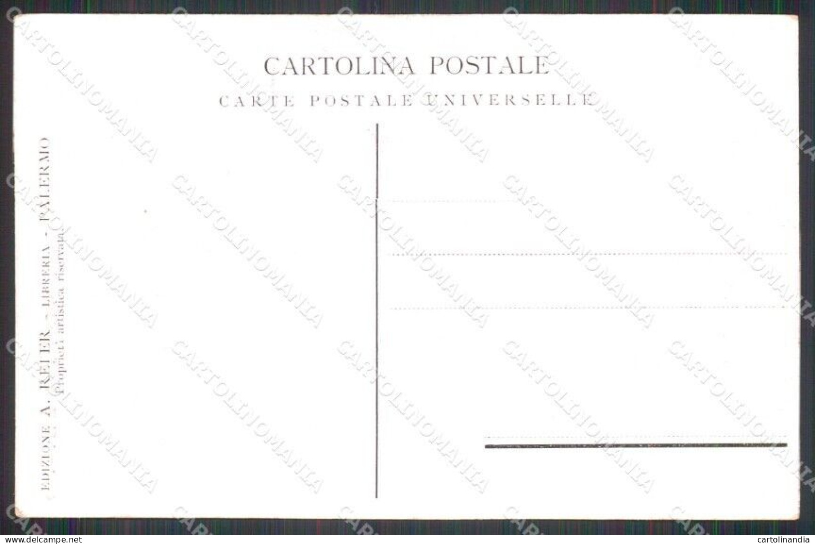 Palermo Città Acquaiolo Costumi Siciliani Cartolina RB9715 - Palermo