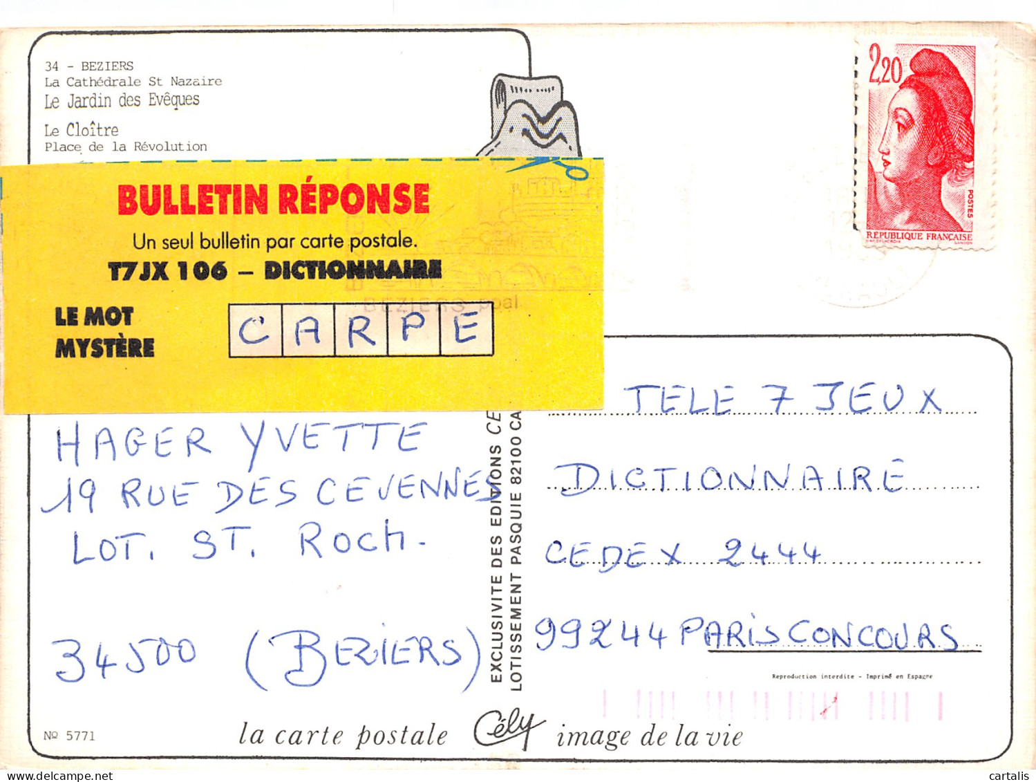 34-BEZIERS-N°4156-C/0273 - Beziers