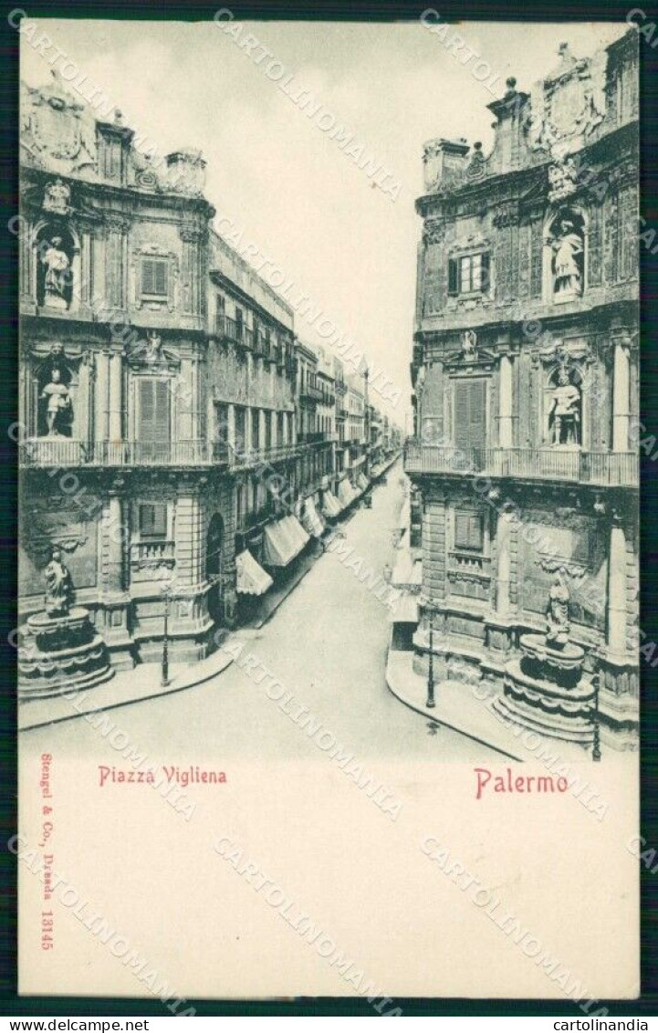 Palermo Città Piazza Vigliena Stengel 13145 Cartolina RB9688 - Palermo