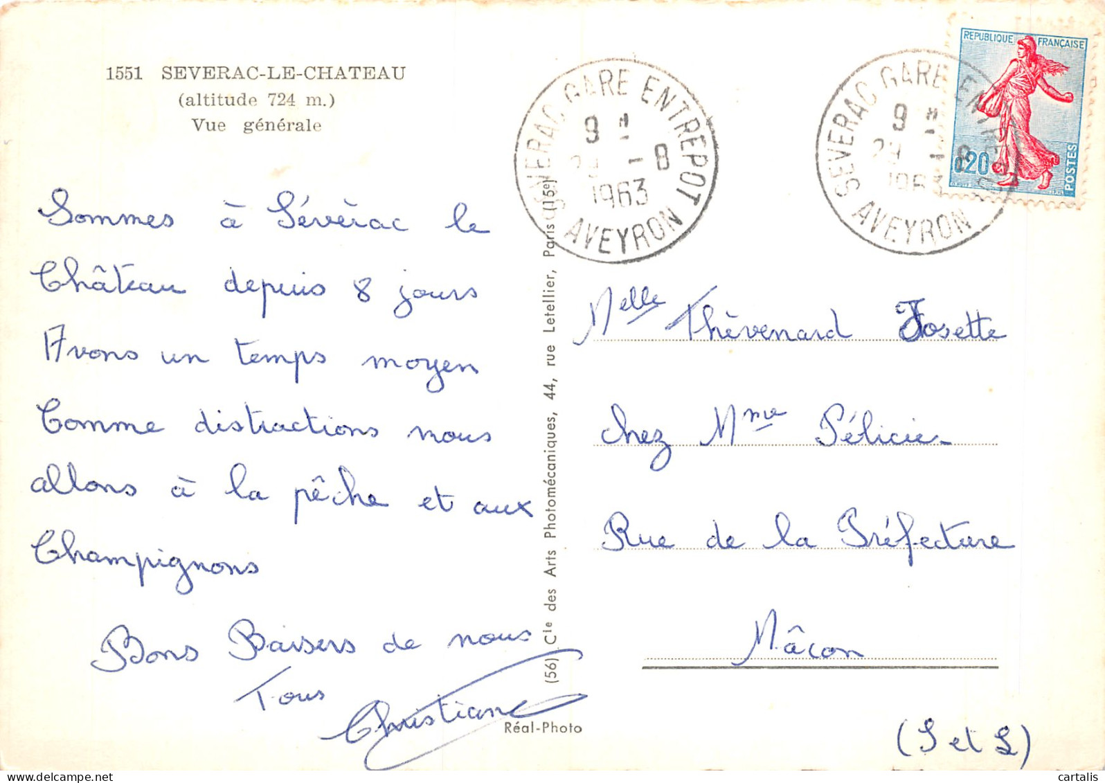 12-SEVERAC LE CHATEAU-N°4156-B/0247 - Autres & Non Classés