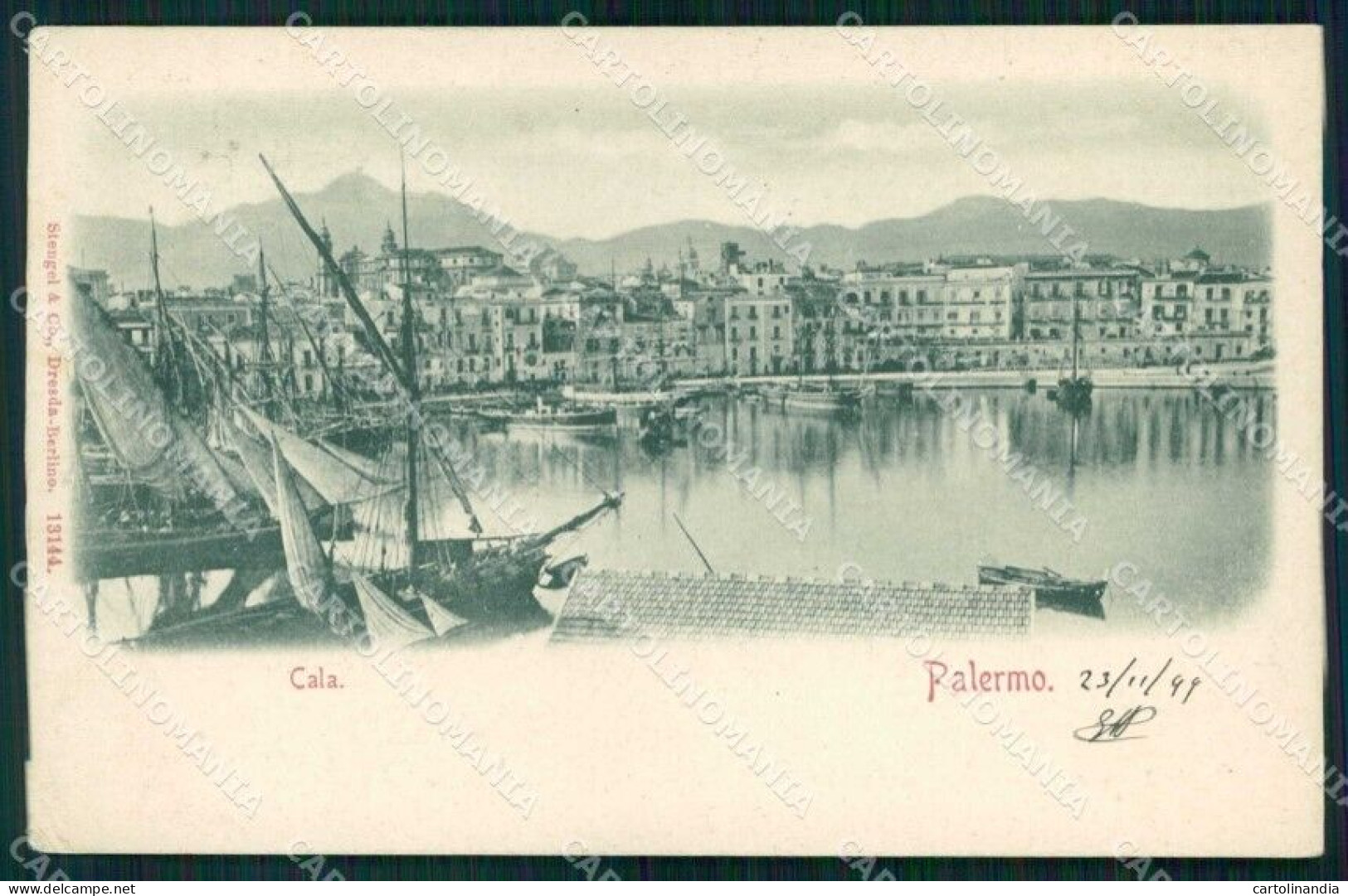 Palermo Città Cala Barche Stengel 13144 Cartolina RB9666 - Palermo