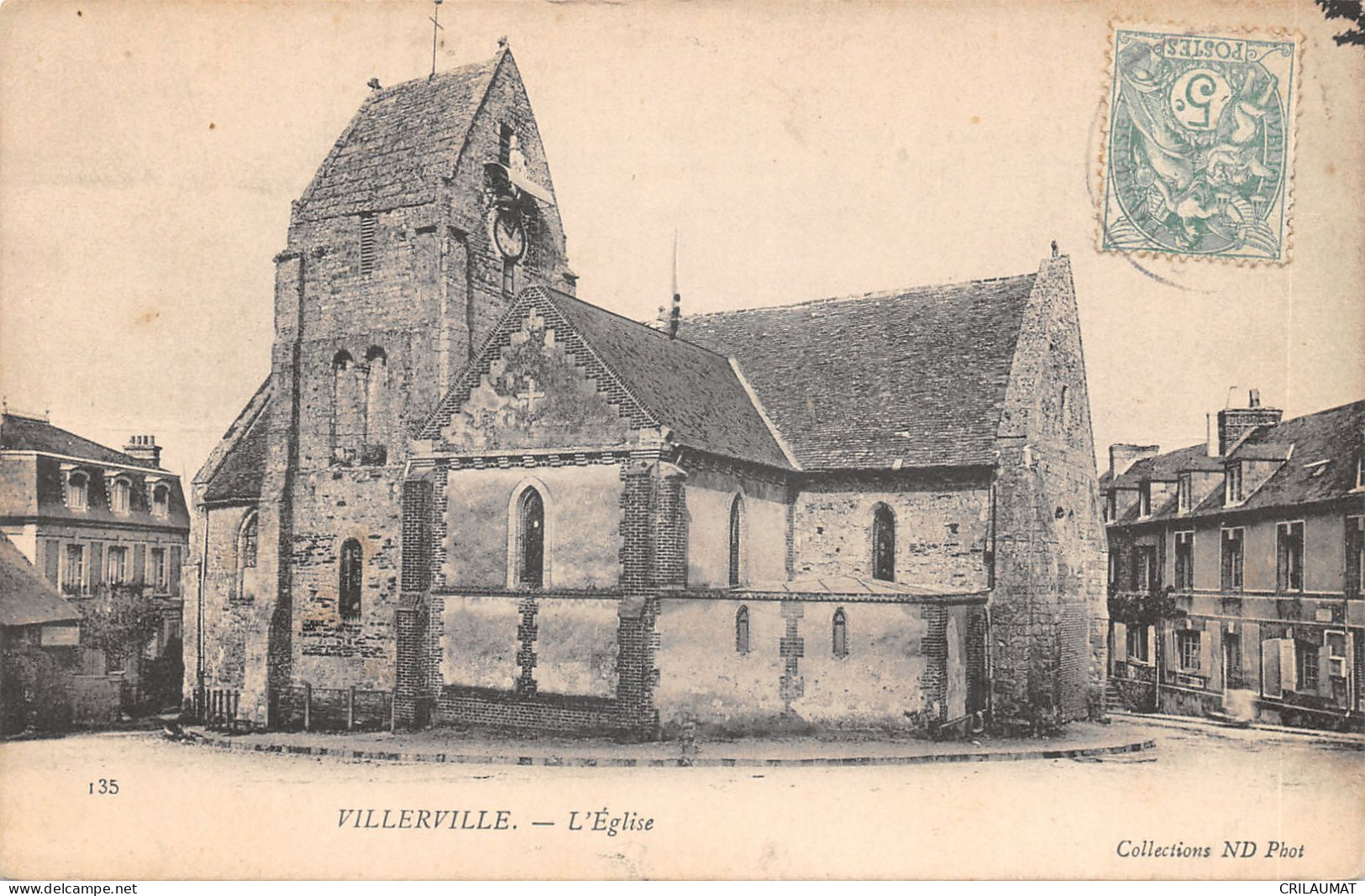 14-VILLERVILLE-L EGLISE-N T6018-F/0281 - Villerville