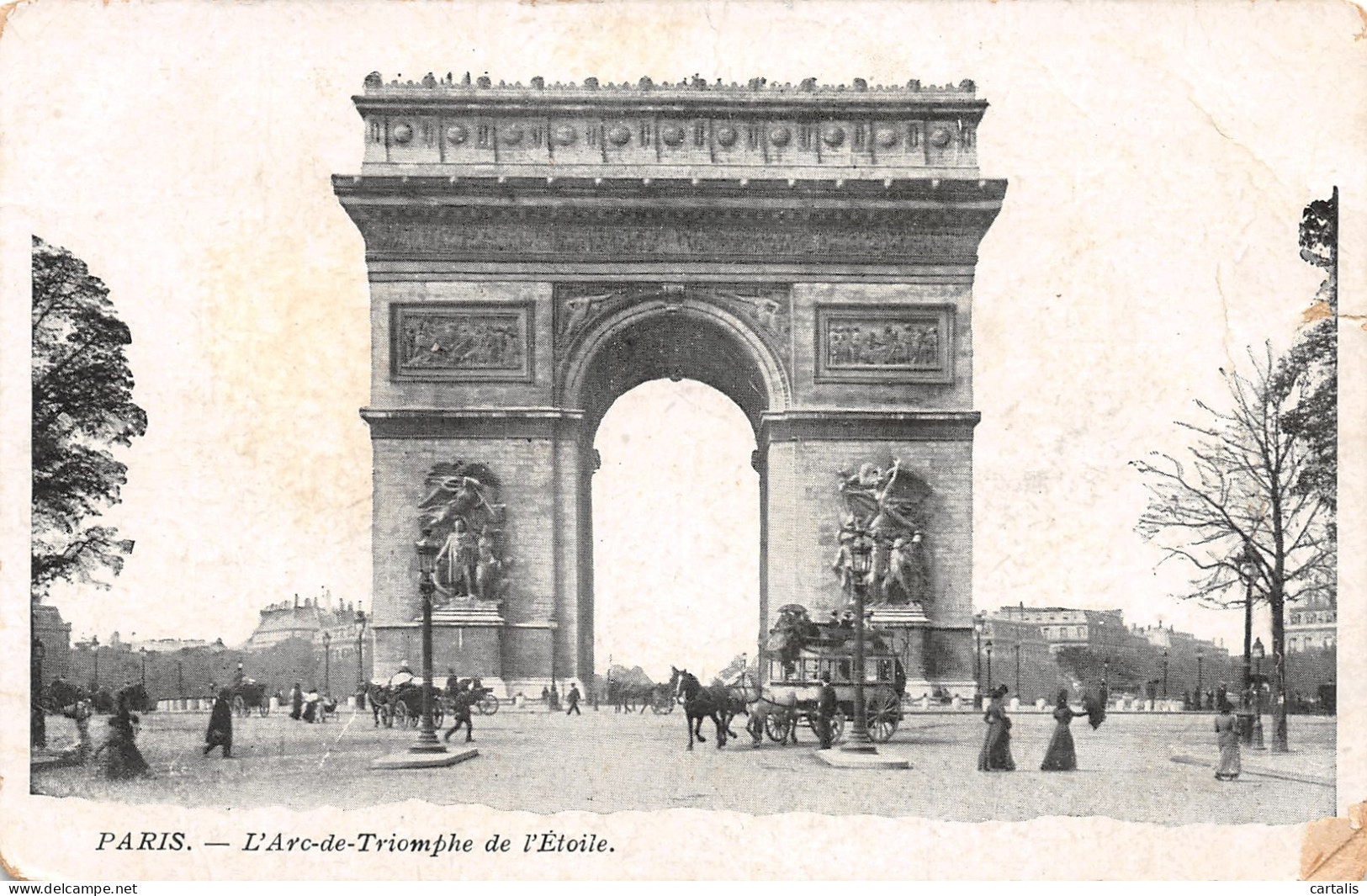 75-PARIS L ARC DE TRIOMPHE DE L ETOILE-N°4156-E/0365 - Arc De Triomphe