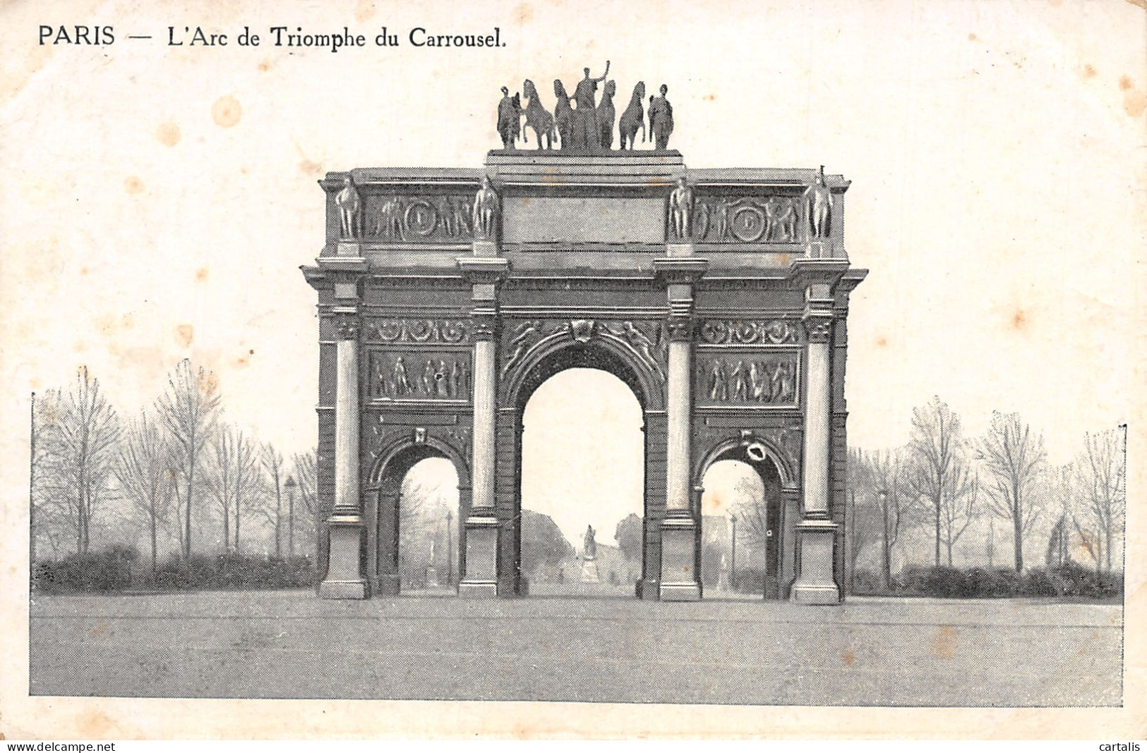 75-PARIS L ARC DE TRIOMPHE DU CARROUSEL-N°4156-E/0369 - Arc De Triomphe