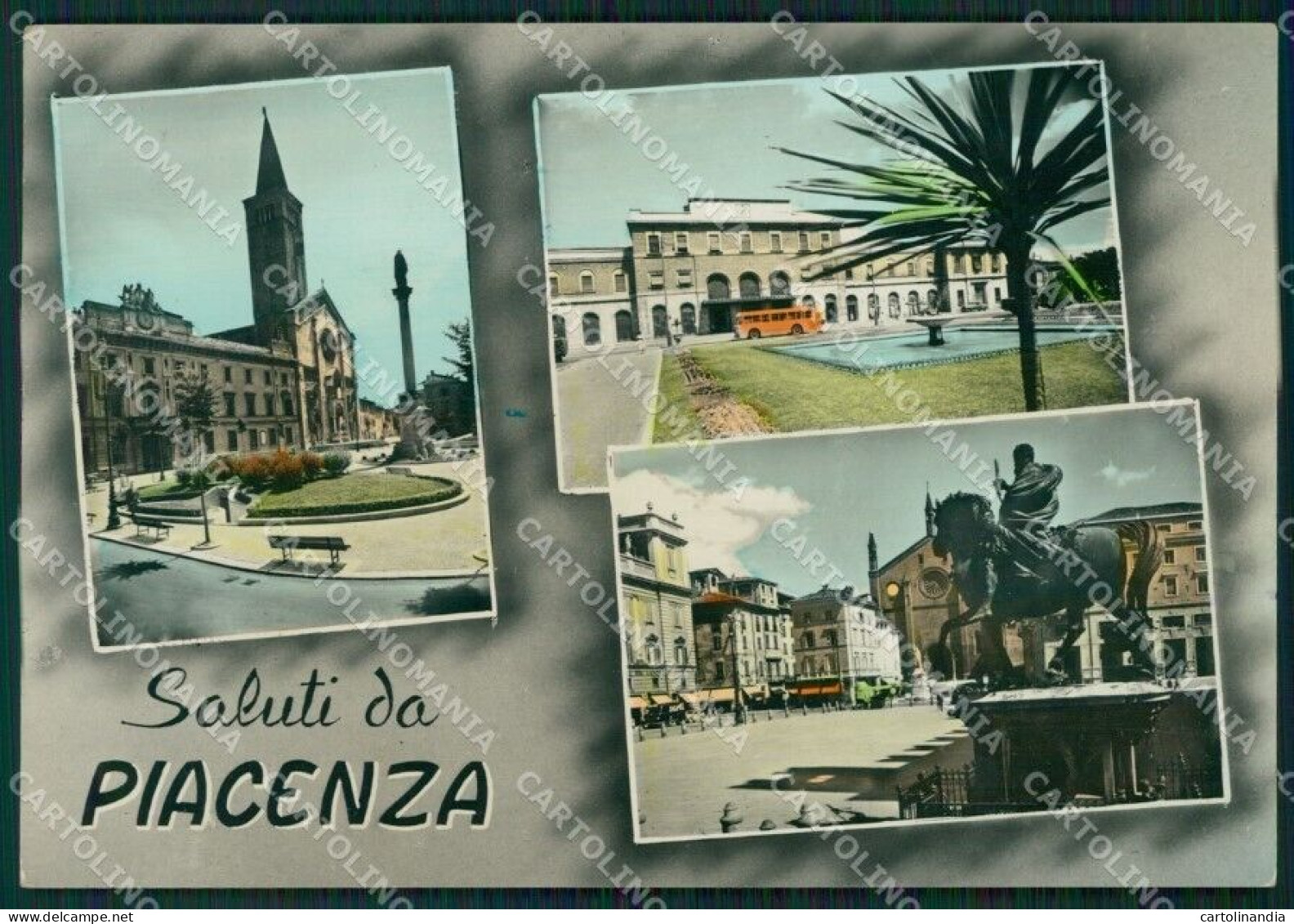 Piacenza Città Saluti Da Foto FG Cartolina ZKM8432 - Piacenza