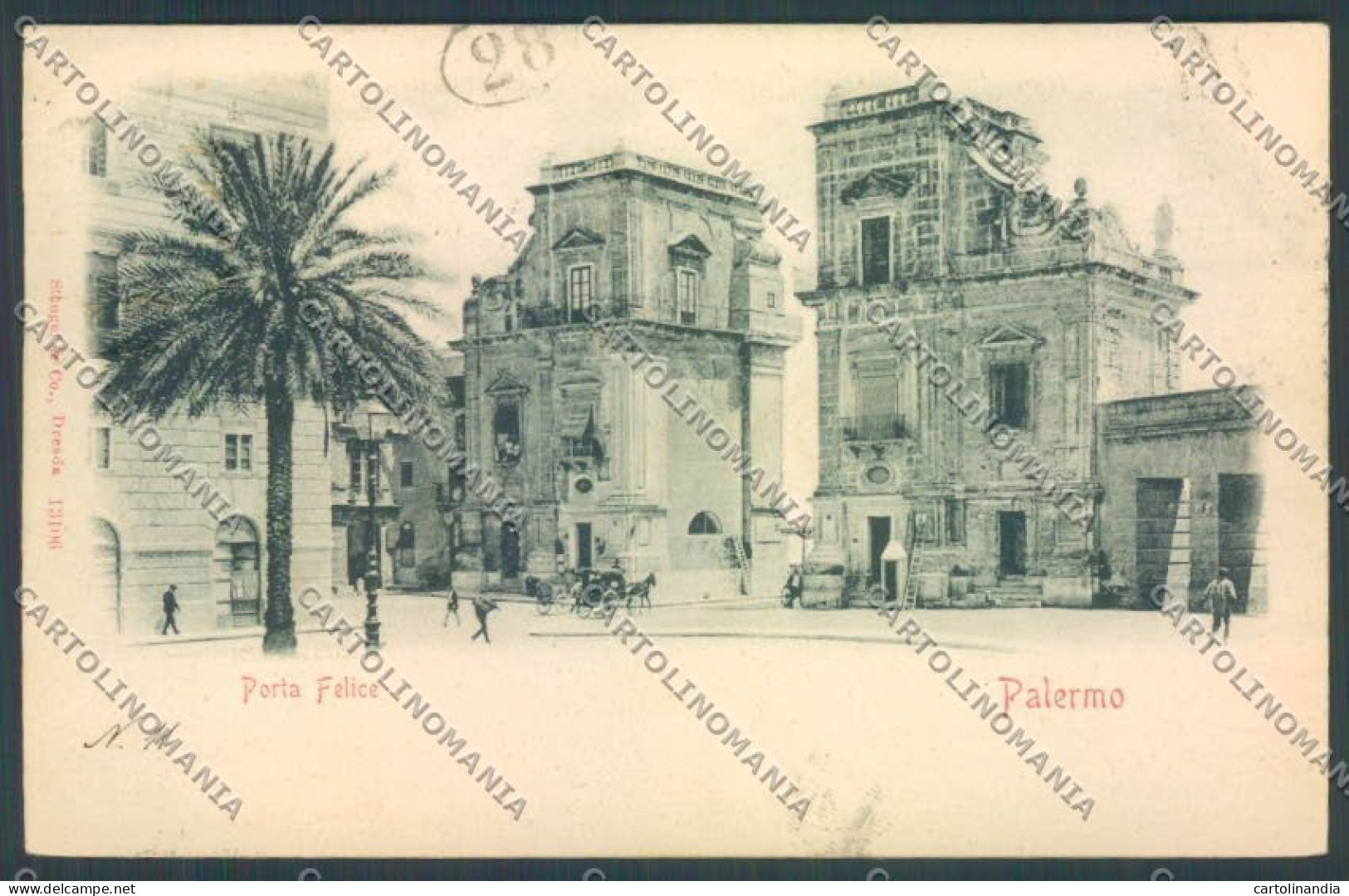 Palermo Città Porta Felice Cartolina ZT8103 - Palermo