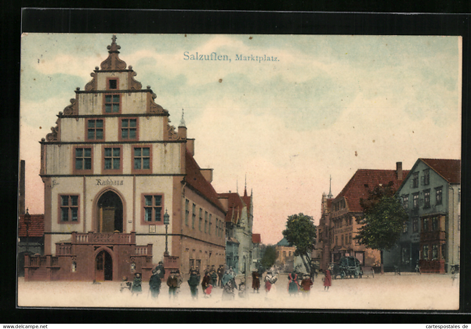 AK Salzuflen, Marktplatz Mit Rathaus  - Bad Salzuflen