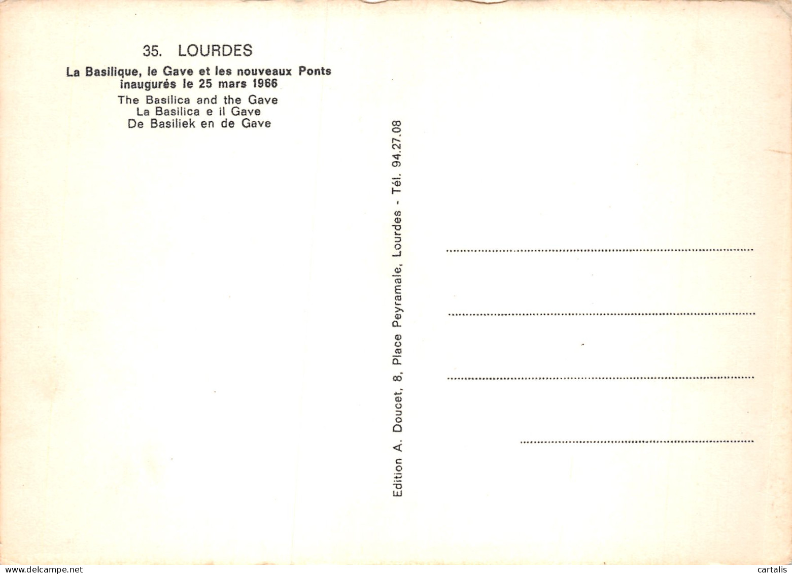 65-LOURDES-N°4158-B/0065 - Lourdes