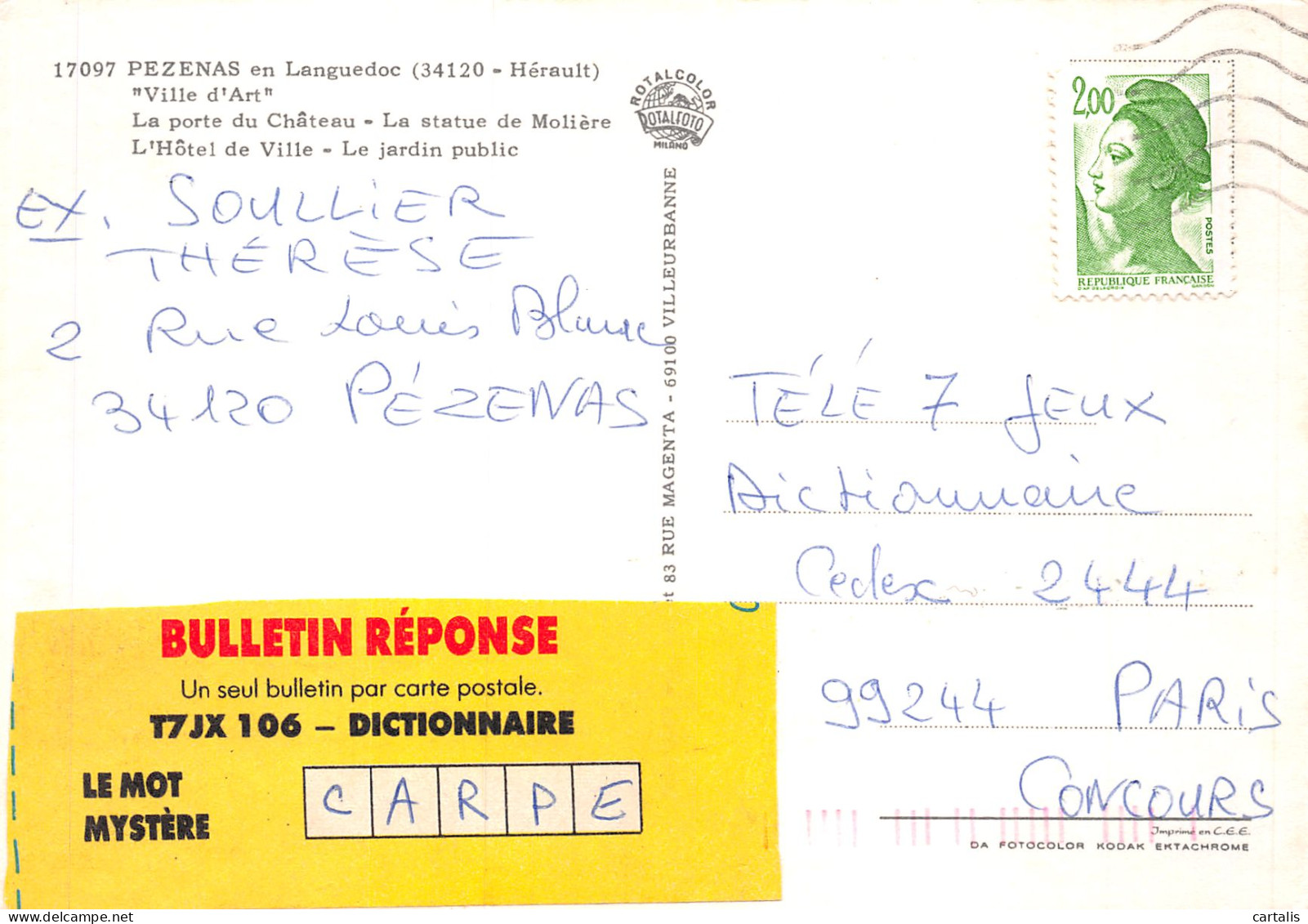 34-PEZENAS-N°4158-A/0151 - Pezenas