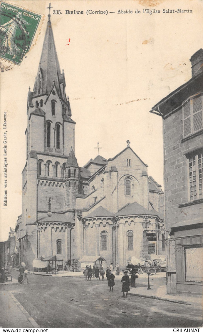 19-BRIVE LA GAILLARDE-ABSIDE DE L EGLISE SAINT MARTIN-N T6019-F/0109 - Brive La Gaillarde