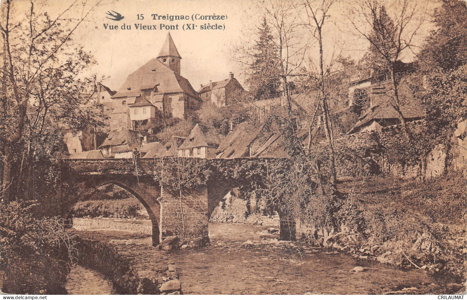 19-TREIGNAC-VUE DU VIEUX PONT-N T6019-E/0107 - Treignac