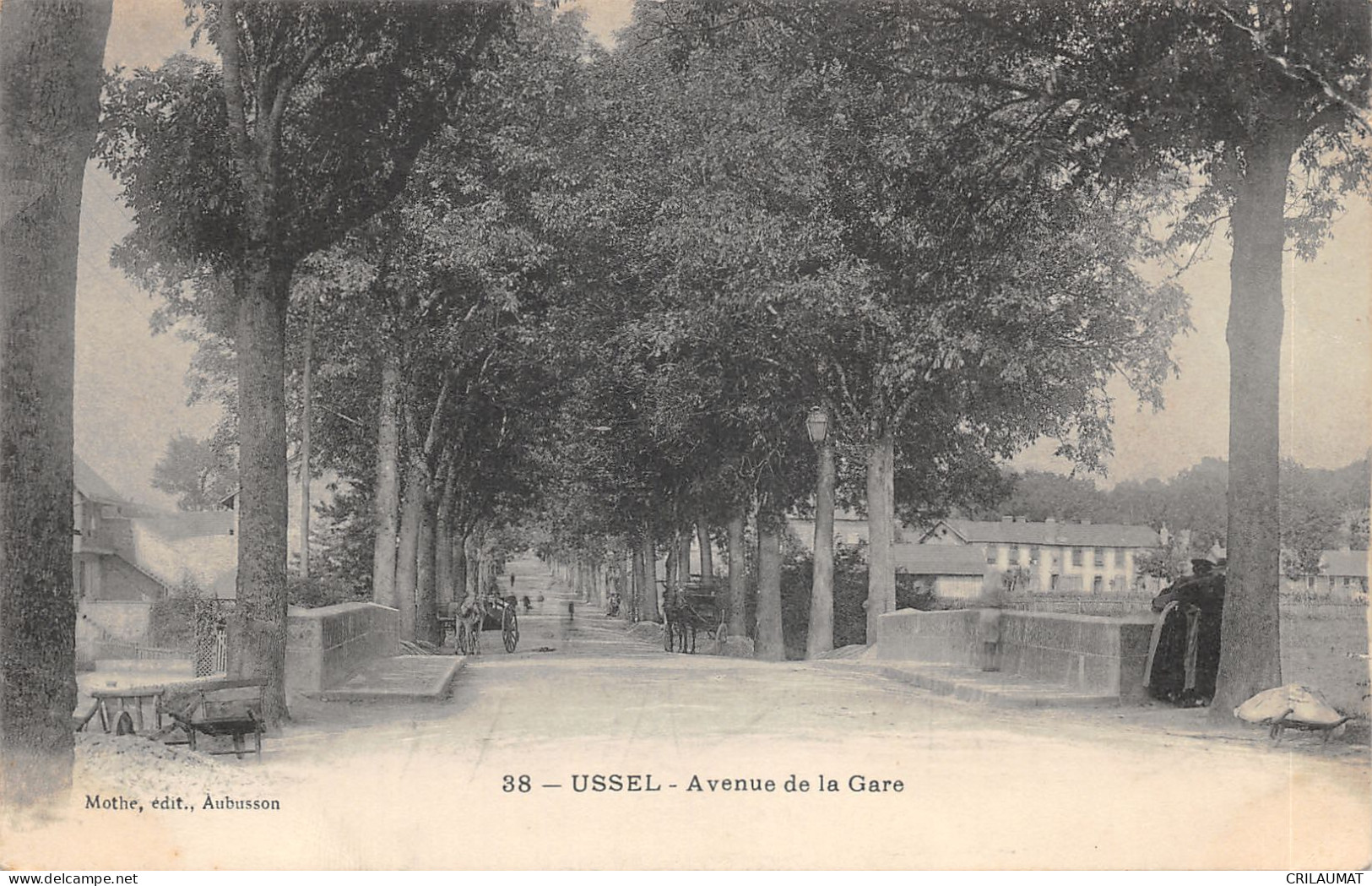 19-USSEL-AVENUE DE LA GARE-N T6019-D/0399 - Ussel