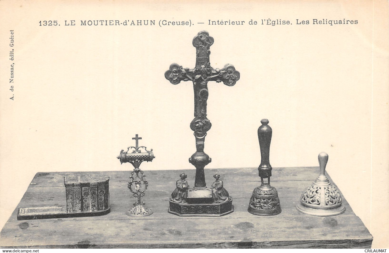 23-MOUTIER D AHUN-INTERIEUR DE L EGLISE-LES RELIQUAIRES-N T6020-A/0091 - Moutier D'Ahun