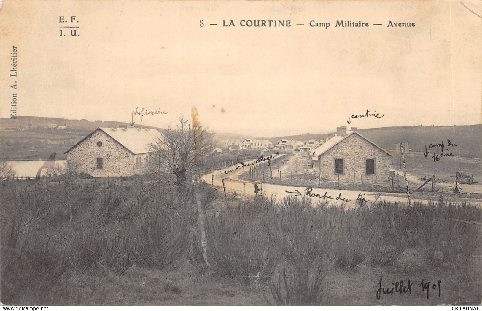 23-LA COURTINE-CAMP MILITAIRE-N T6019-H/0175 - La Courtine