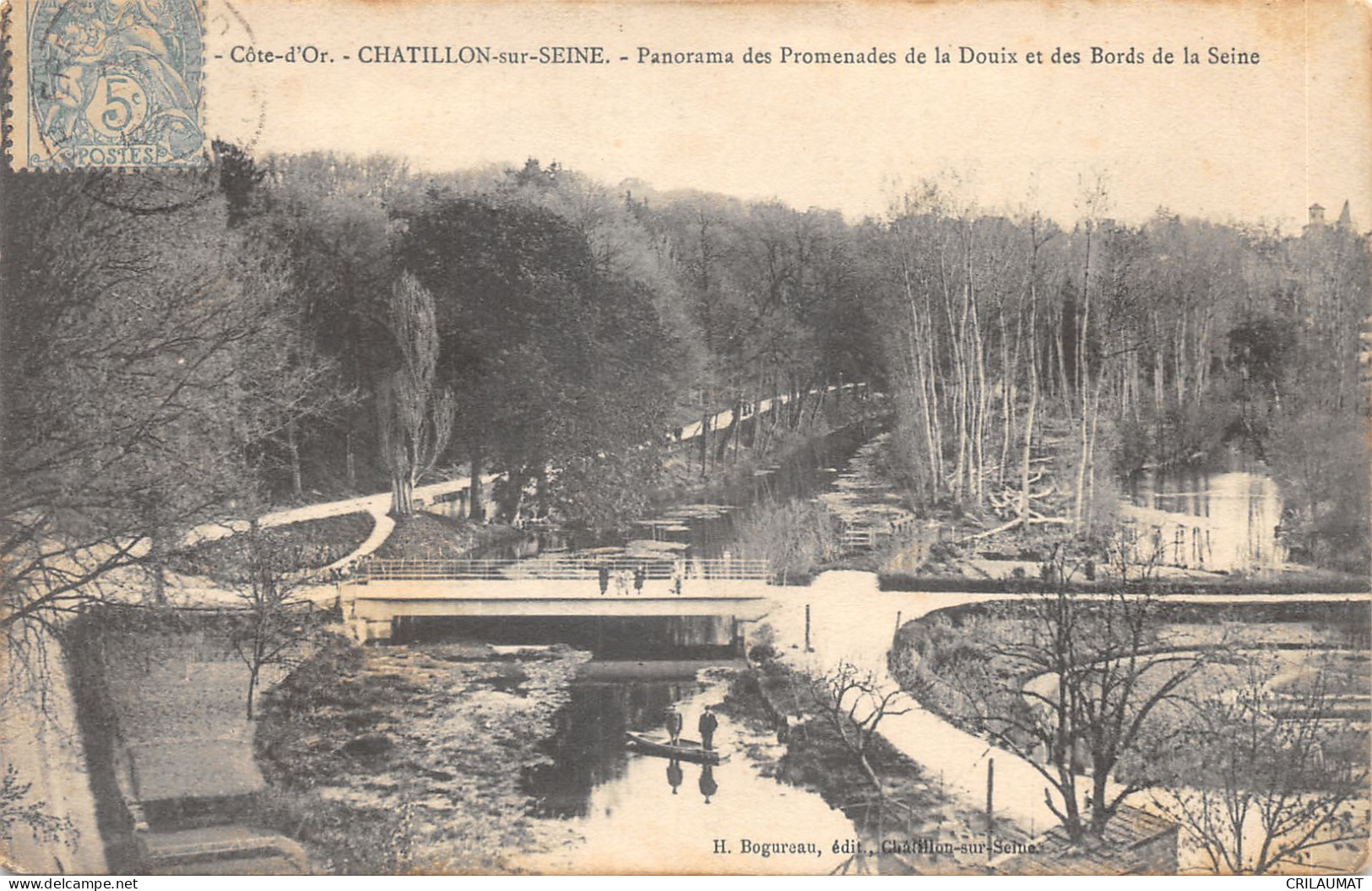 21-CHATILLON SUR SEINE-PROMENADE DE LA DOUIX-N T6019-G/0369 - Chatillon Sur Seine