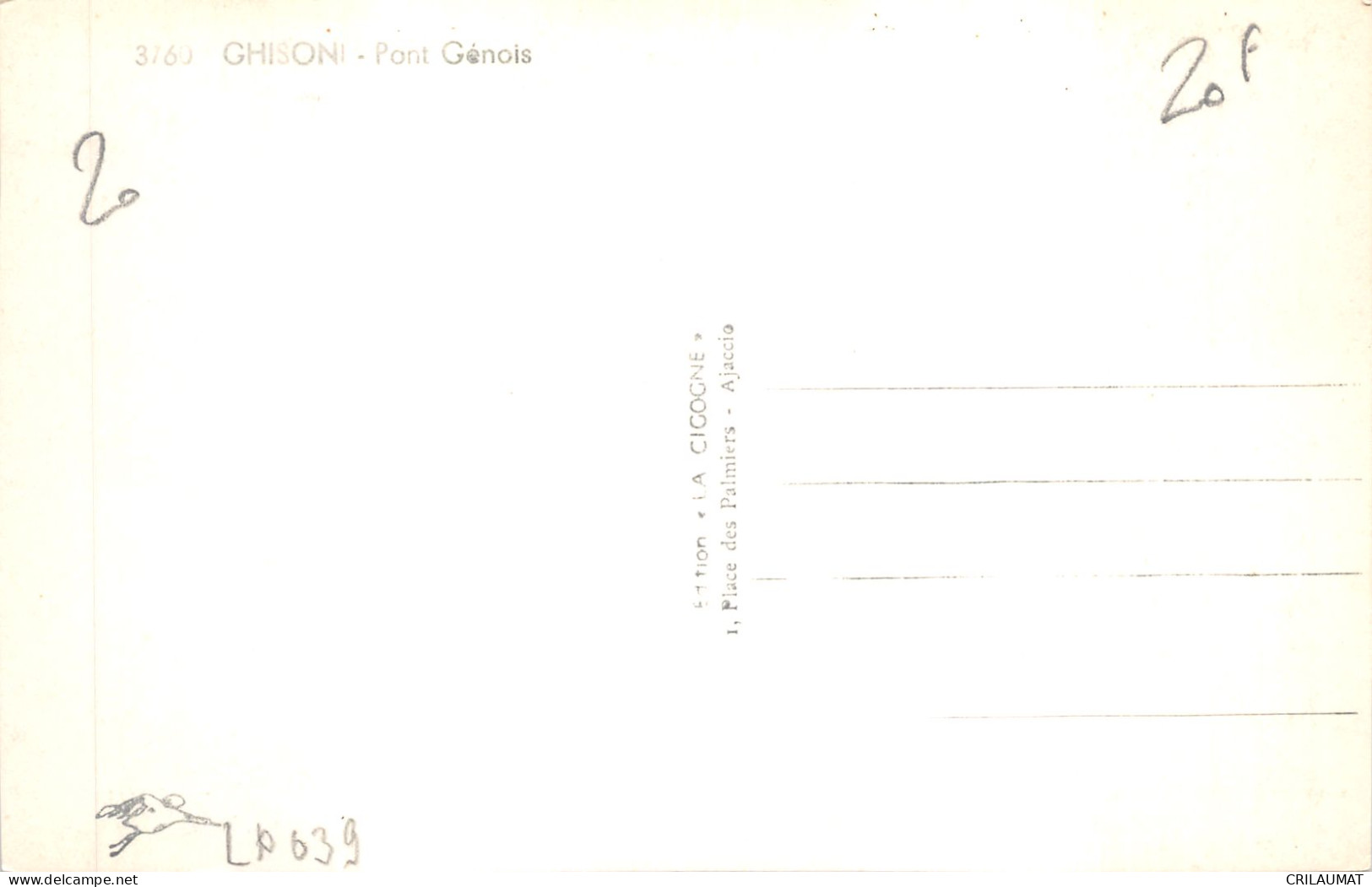 20-GHISONI-PONT GENOIS-N T6019-G/0147 - Other & Unclassified