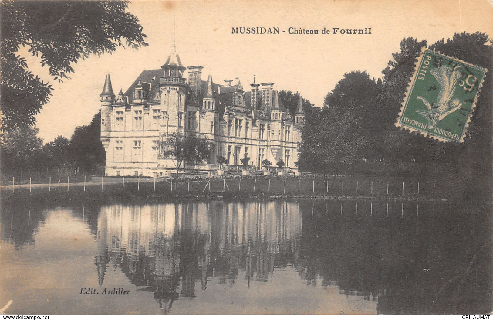 24-MUSSIDAN-CHÂTEAU DE FOURNIL-N T6020-D/0041 - Mussidan