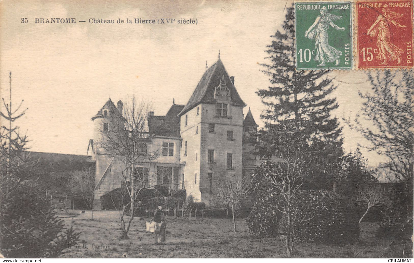 24-BRANTOME-CHÂTEAU DE LA HIERCE-N T6020-C/0095 - Brantome