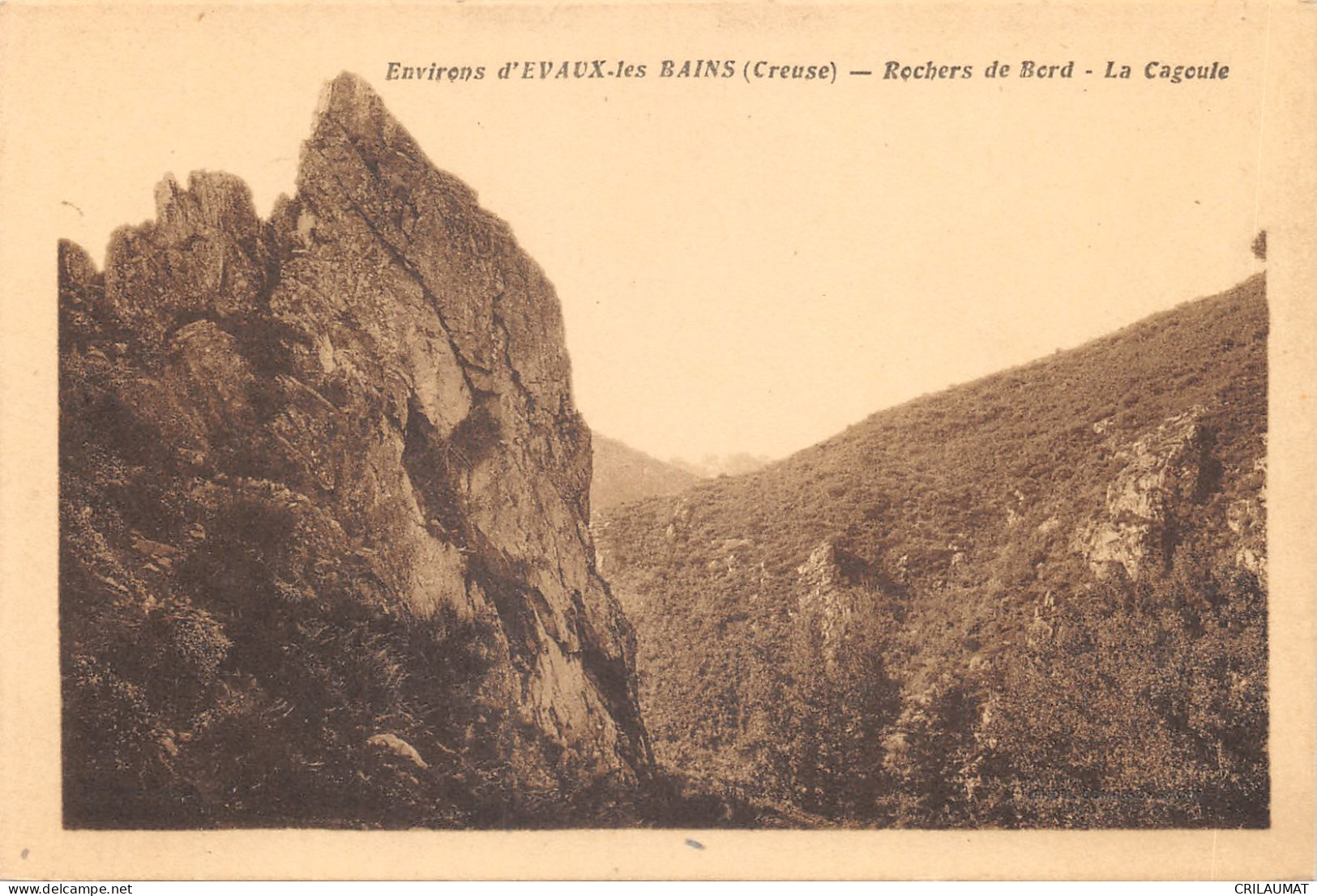 23-EVAUX LES BAINS-ROCHER DE BORD-LA CAGOULE-N T6020-A/0361 - Evaux Les Bains